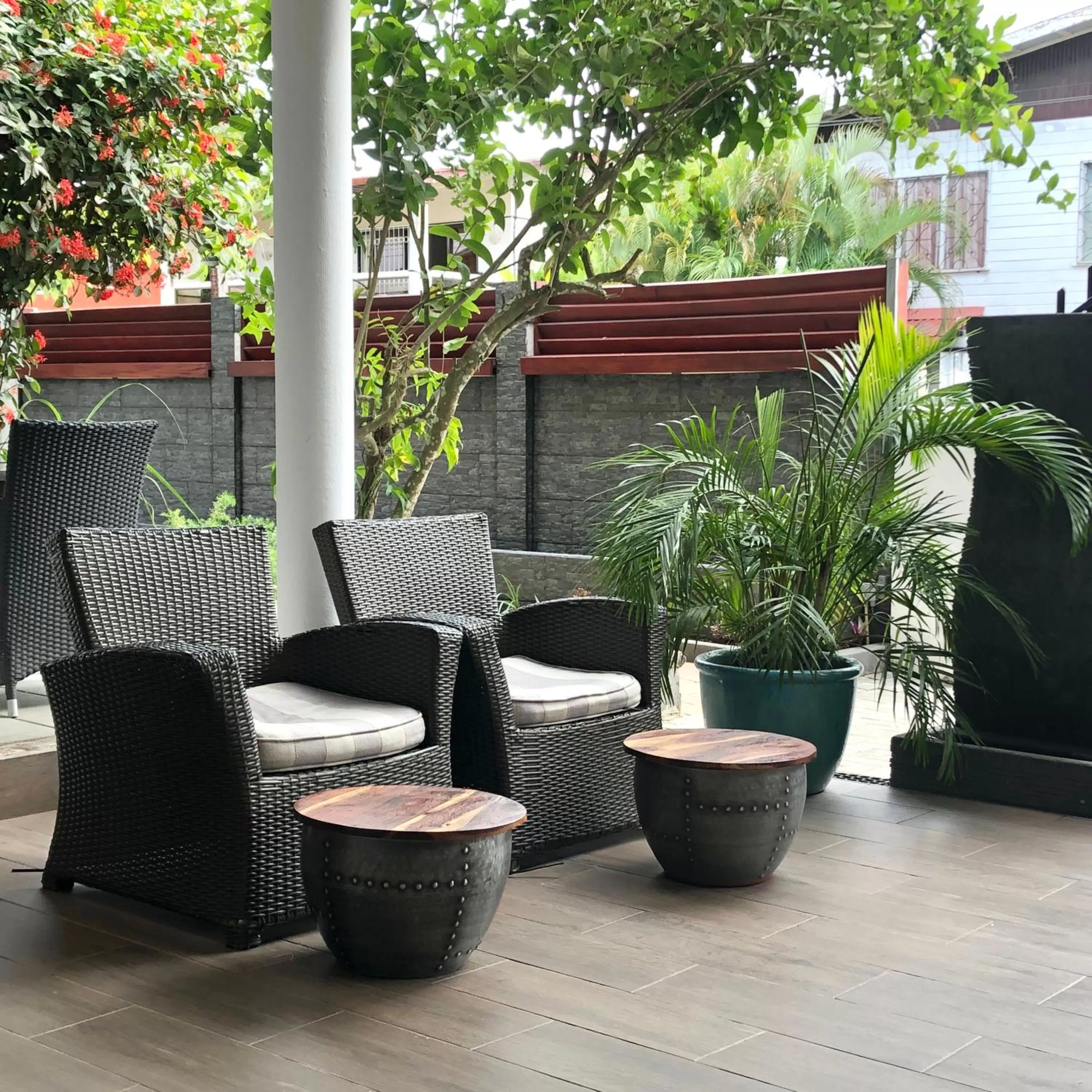 Seating area in Villa Famiri Boutique hotel