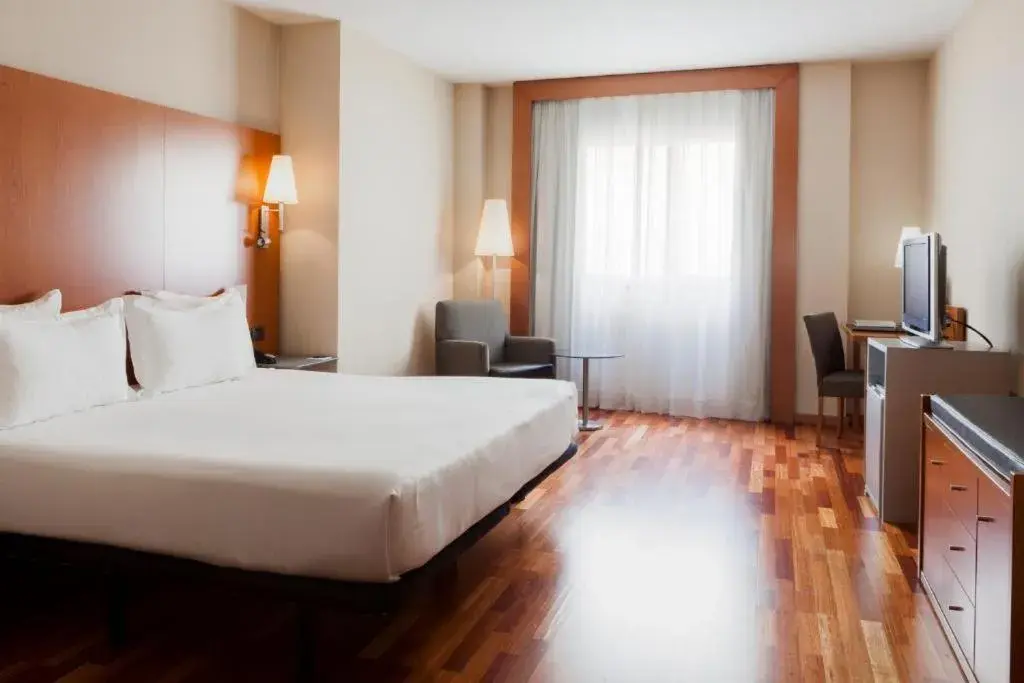 Bed in Hotel Ciudad de Lleida