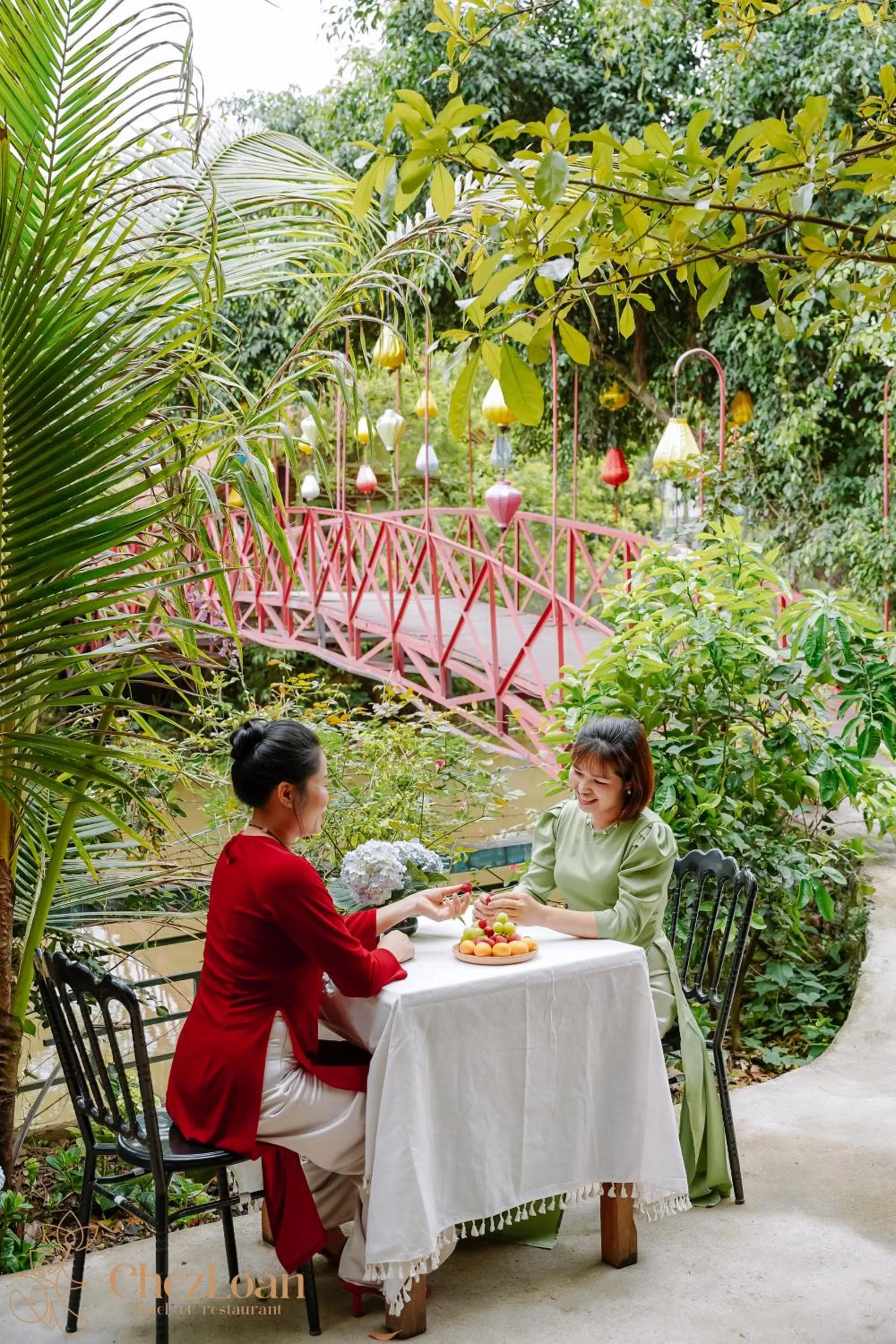 Garden view in Chez Loan Hotel