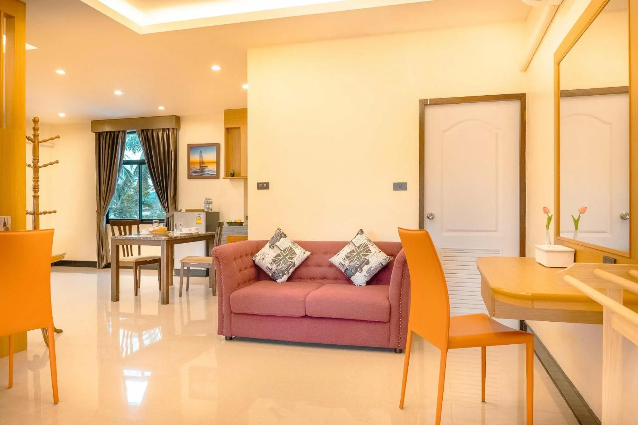 Living room in AU Place Hotel