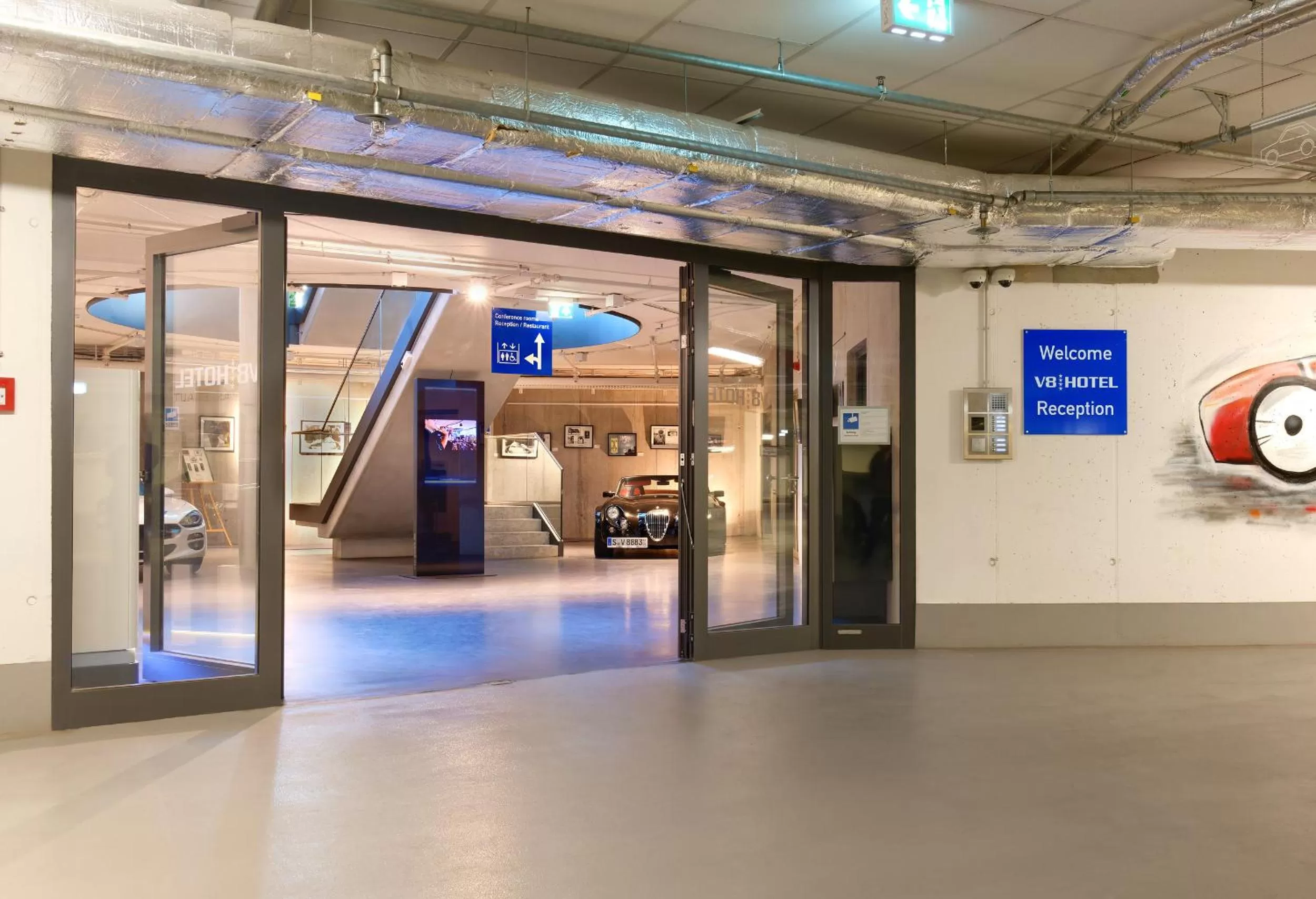 Parking in V8 HOTEL Motorworld Region Stuttgart