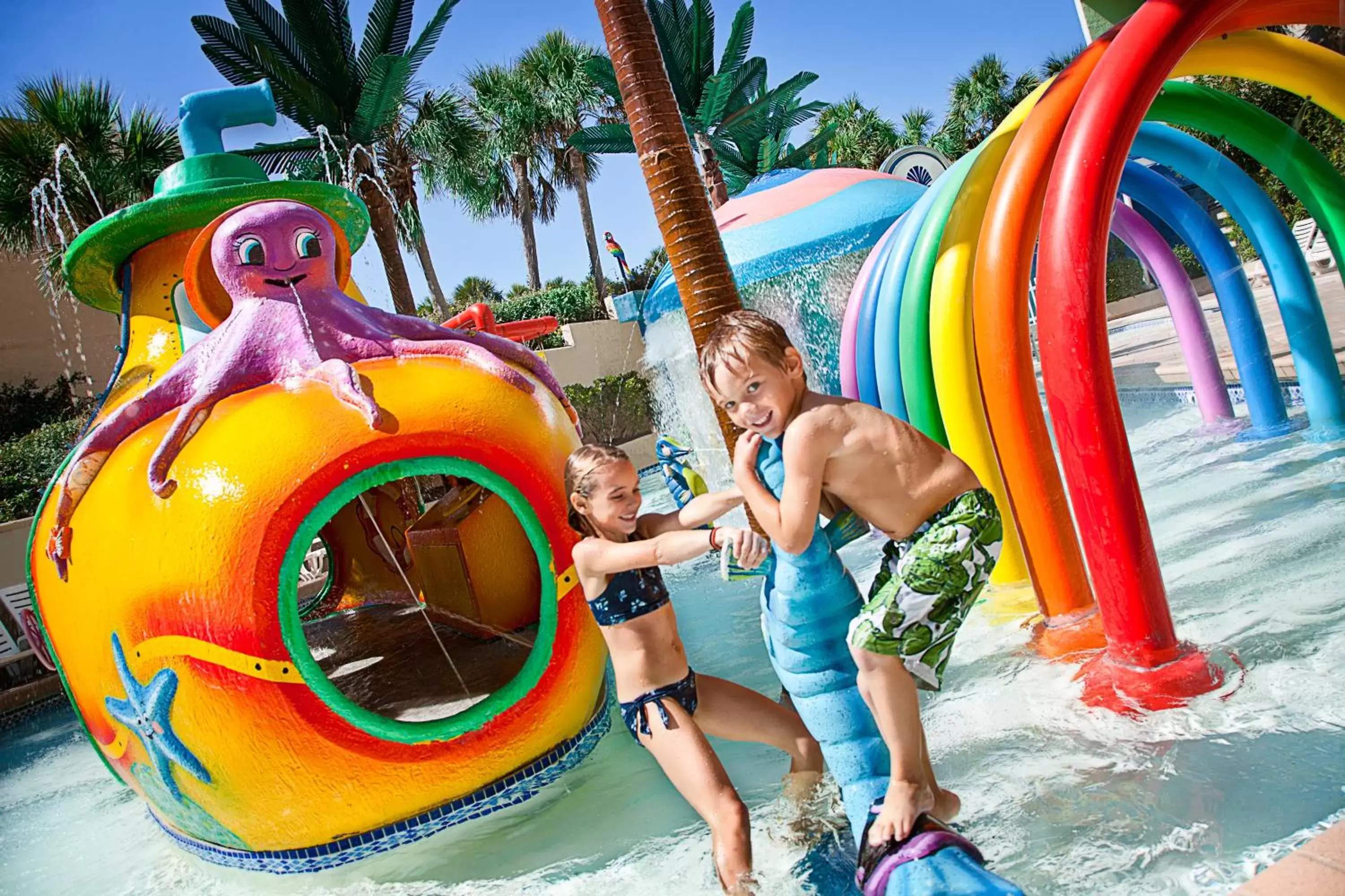 People, Water Park in Coral Beach Resort