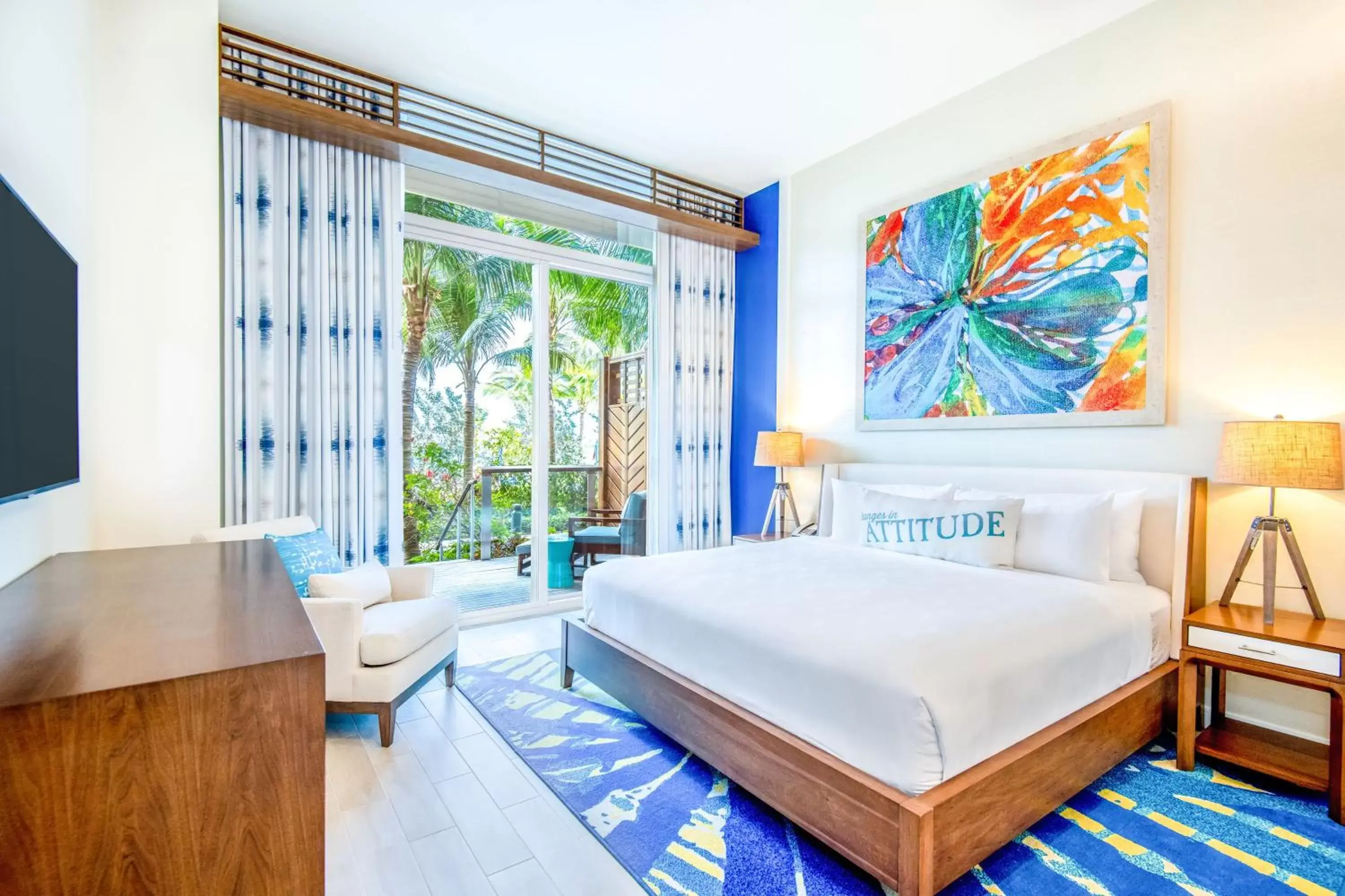 Bed in Margaritaville Beach Resort Nassau