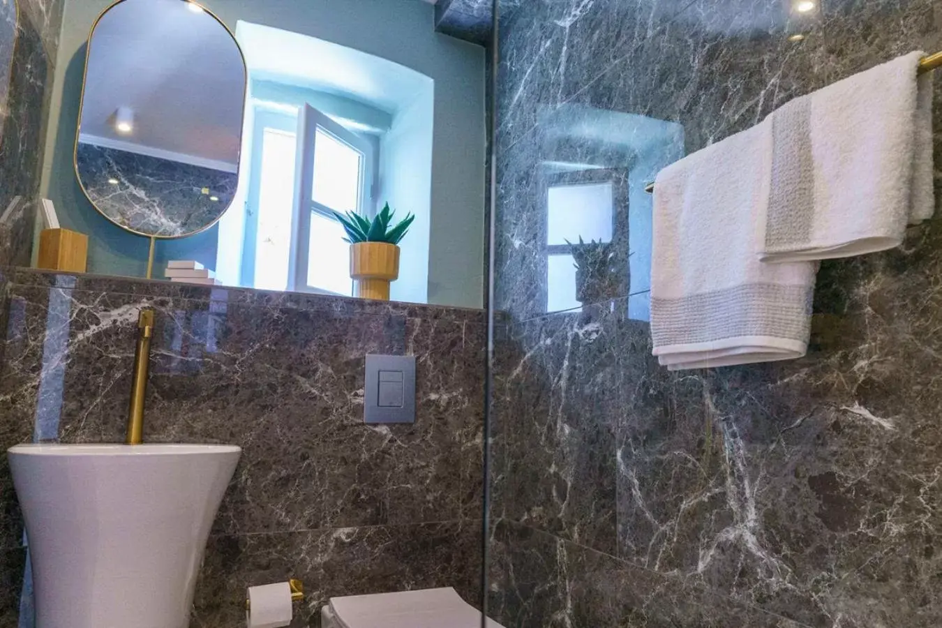 Shower, Bathroom in La Vie Hydra Luxury Suites