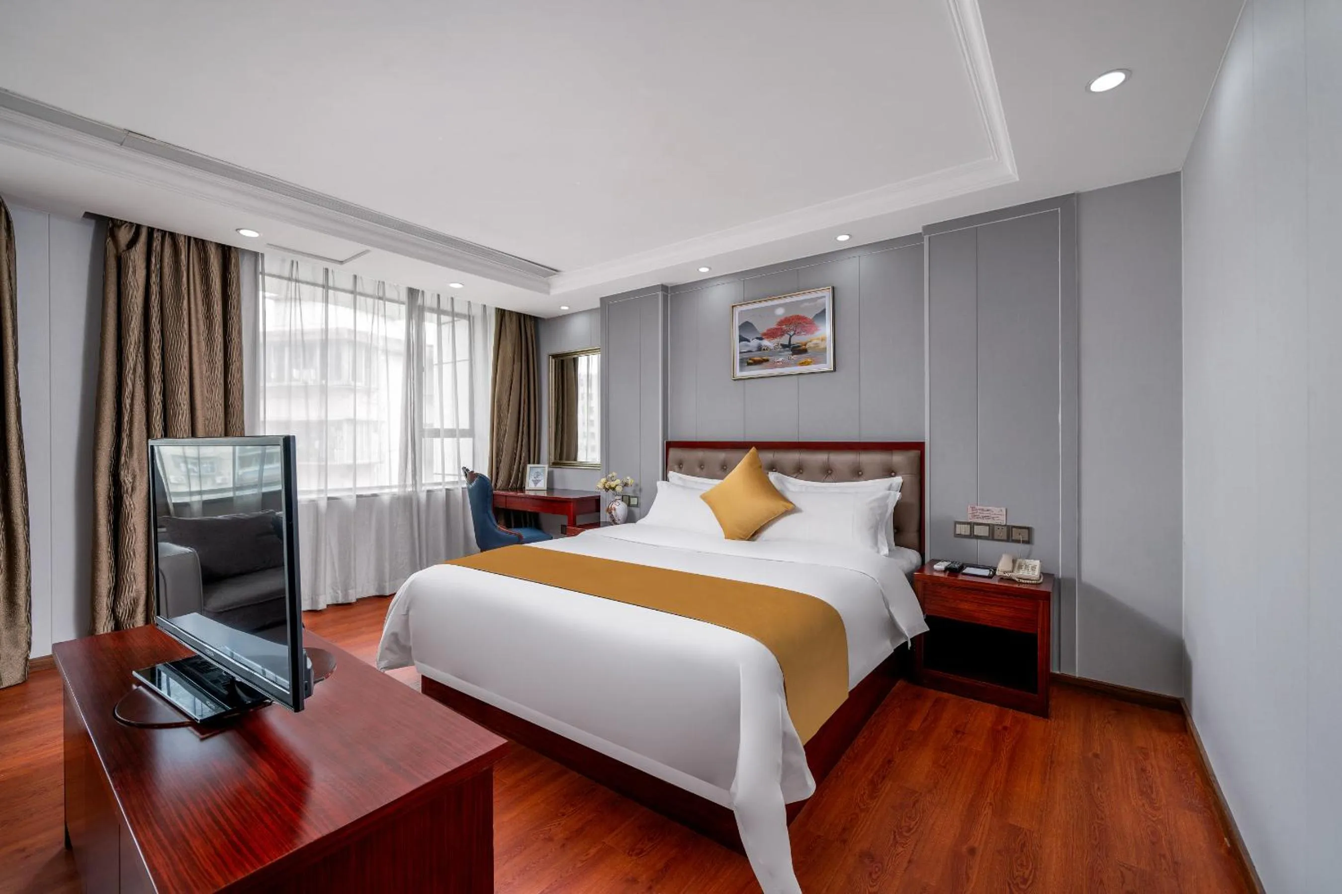 Bed in Guangzhou Shi Liu Hotel