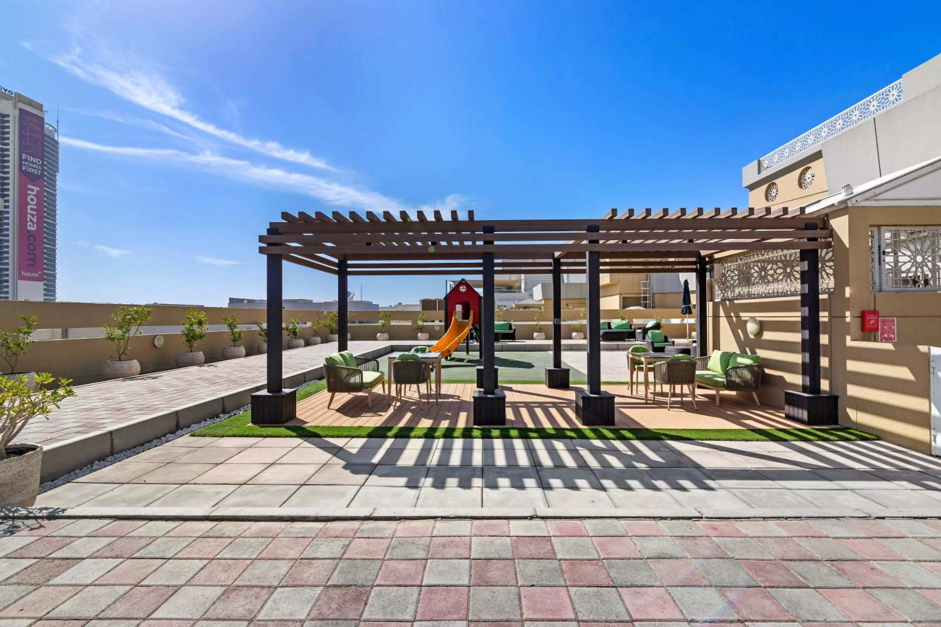 Children play ground in Al Khoory Hotel Apartments Al Barsha