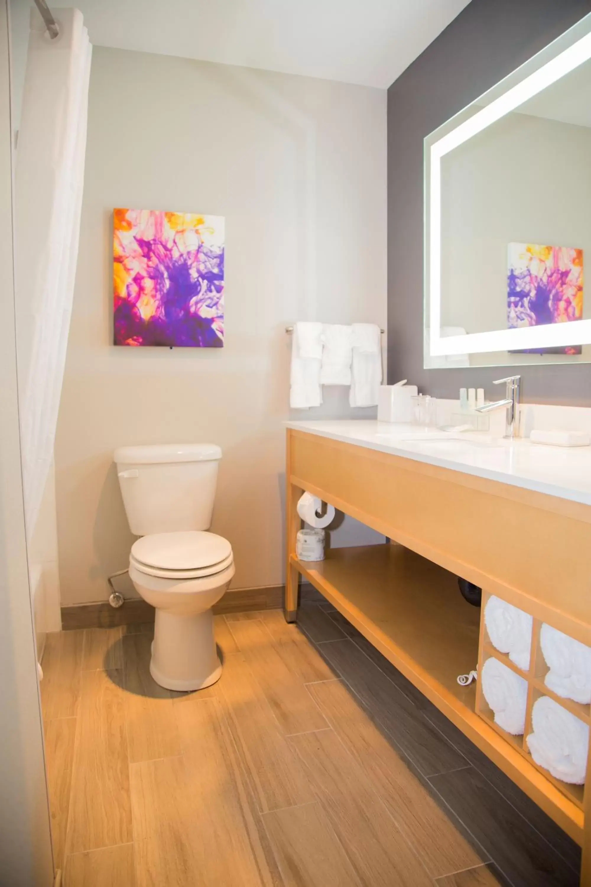 Bathroom in La Quinta by Wyndham Seattle Federal Way