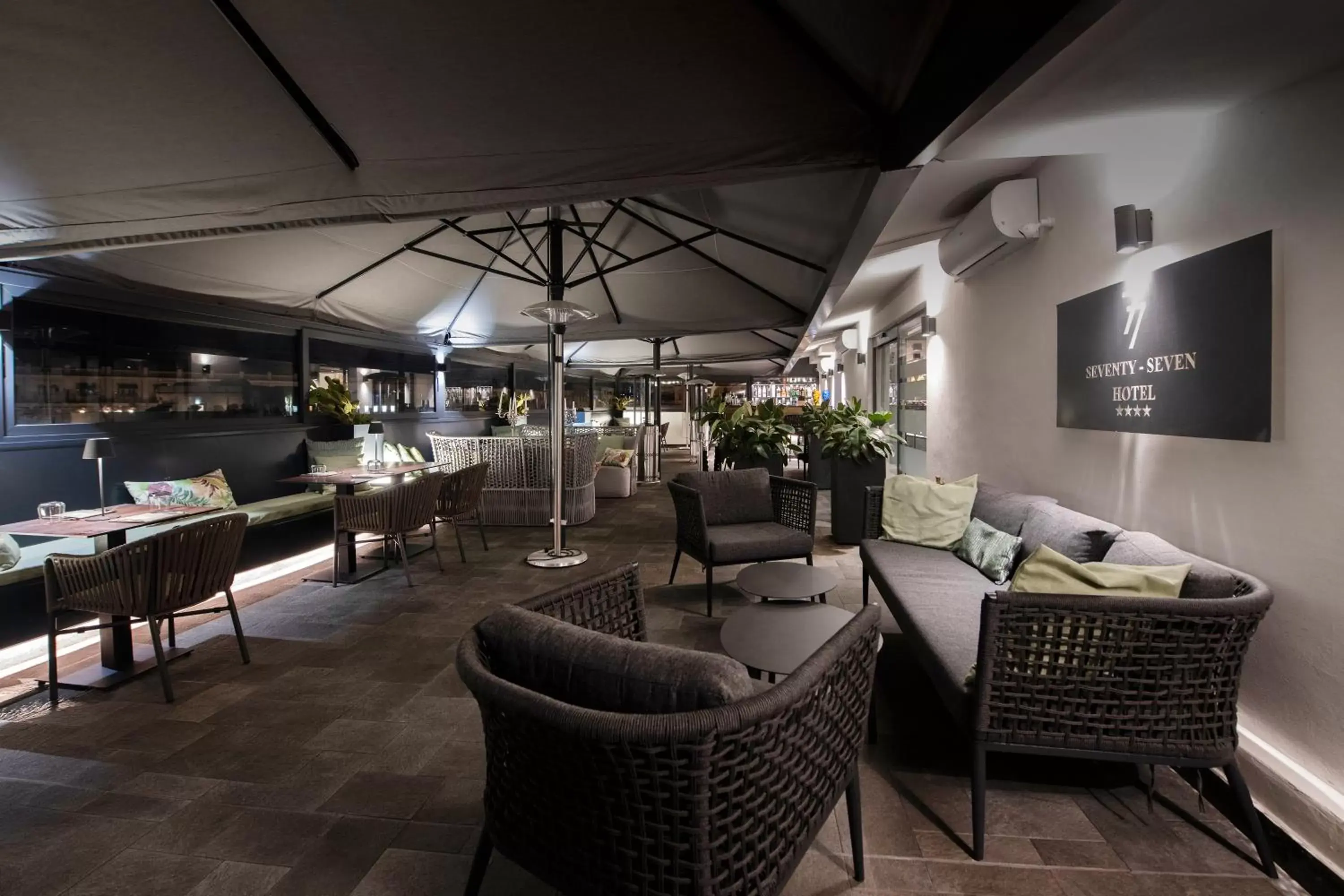 Balcony/Terrace, Restaurant/Places to Eat in Hotel 77 Seventy-Seven - Maison D'Art Collection