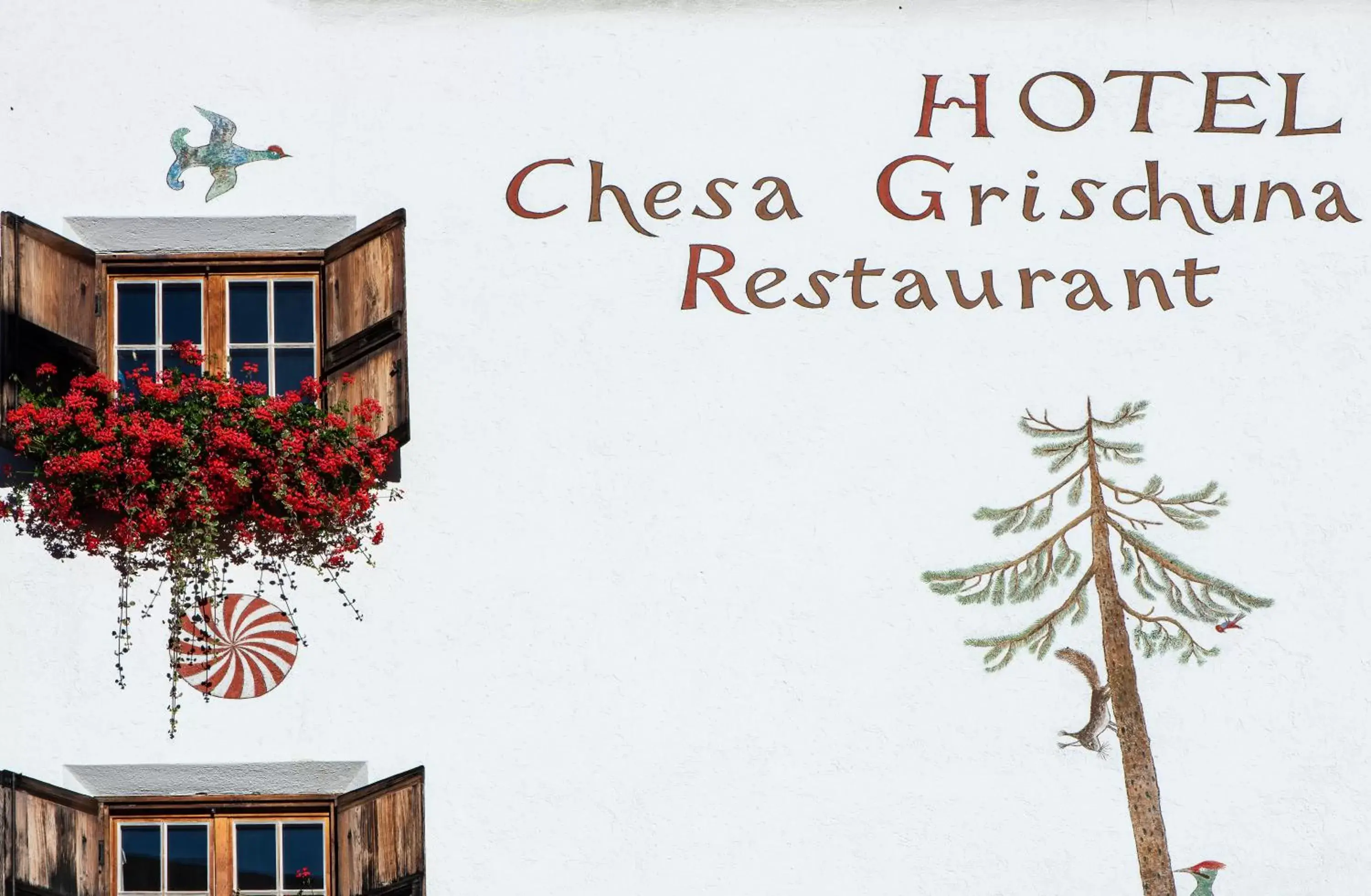 Property building, Property Logo/Sign in Hotel Chesa Grischuna