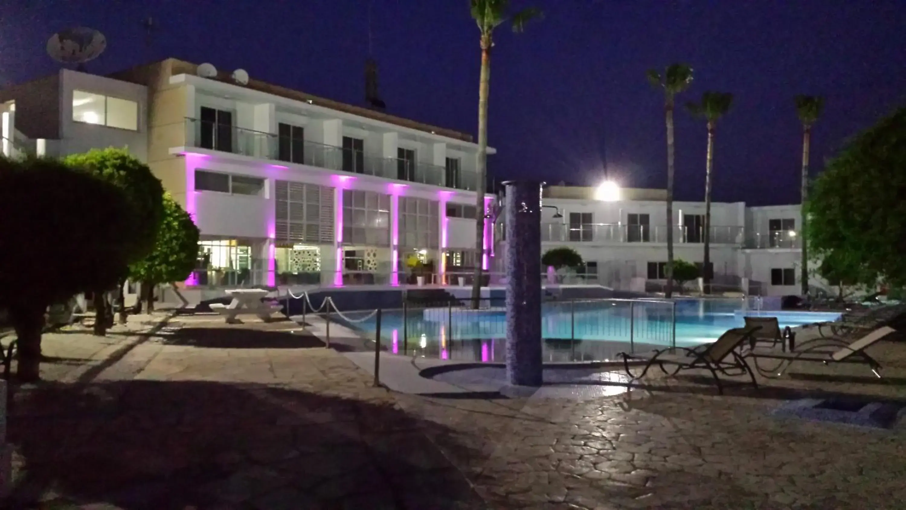 Night, Swimming Pool in Fedrania Gardens Hotel