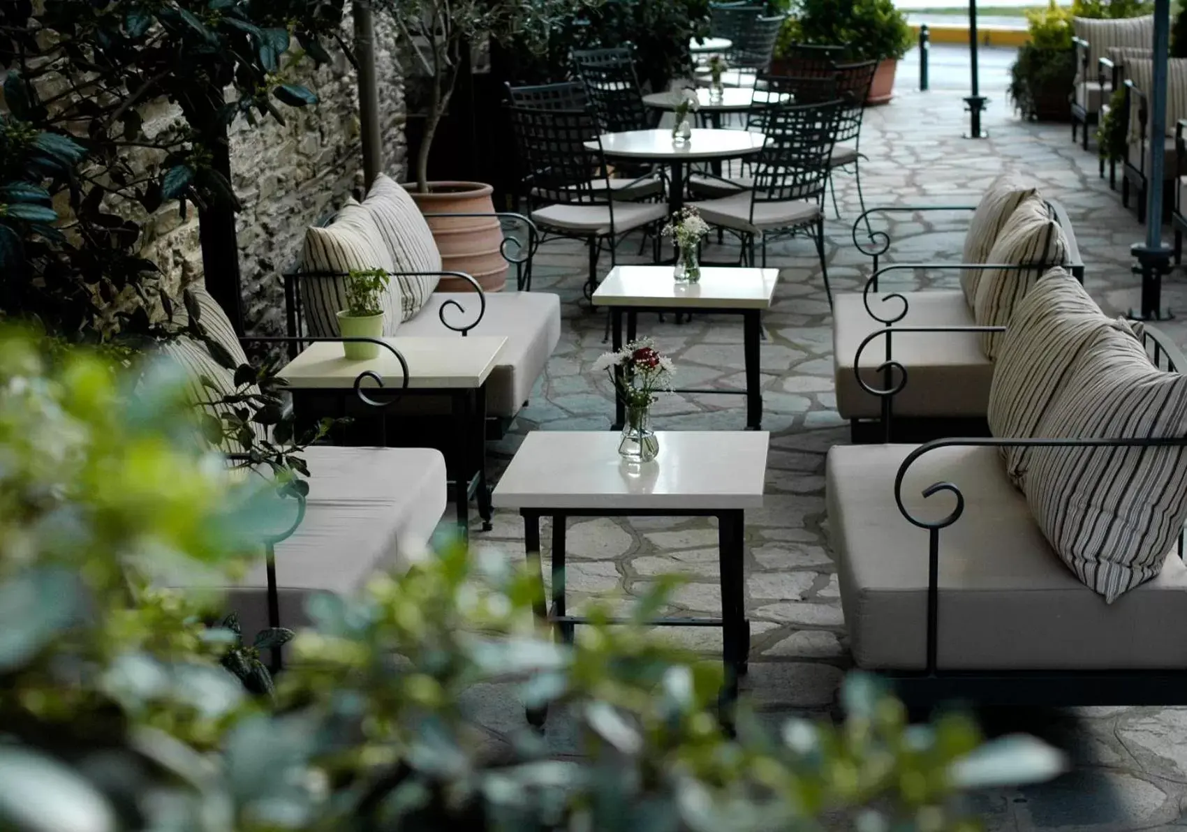 Patio, Restaurant/Places to Eat in Marelia hotel