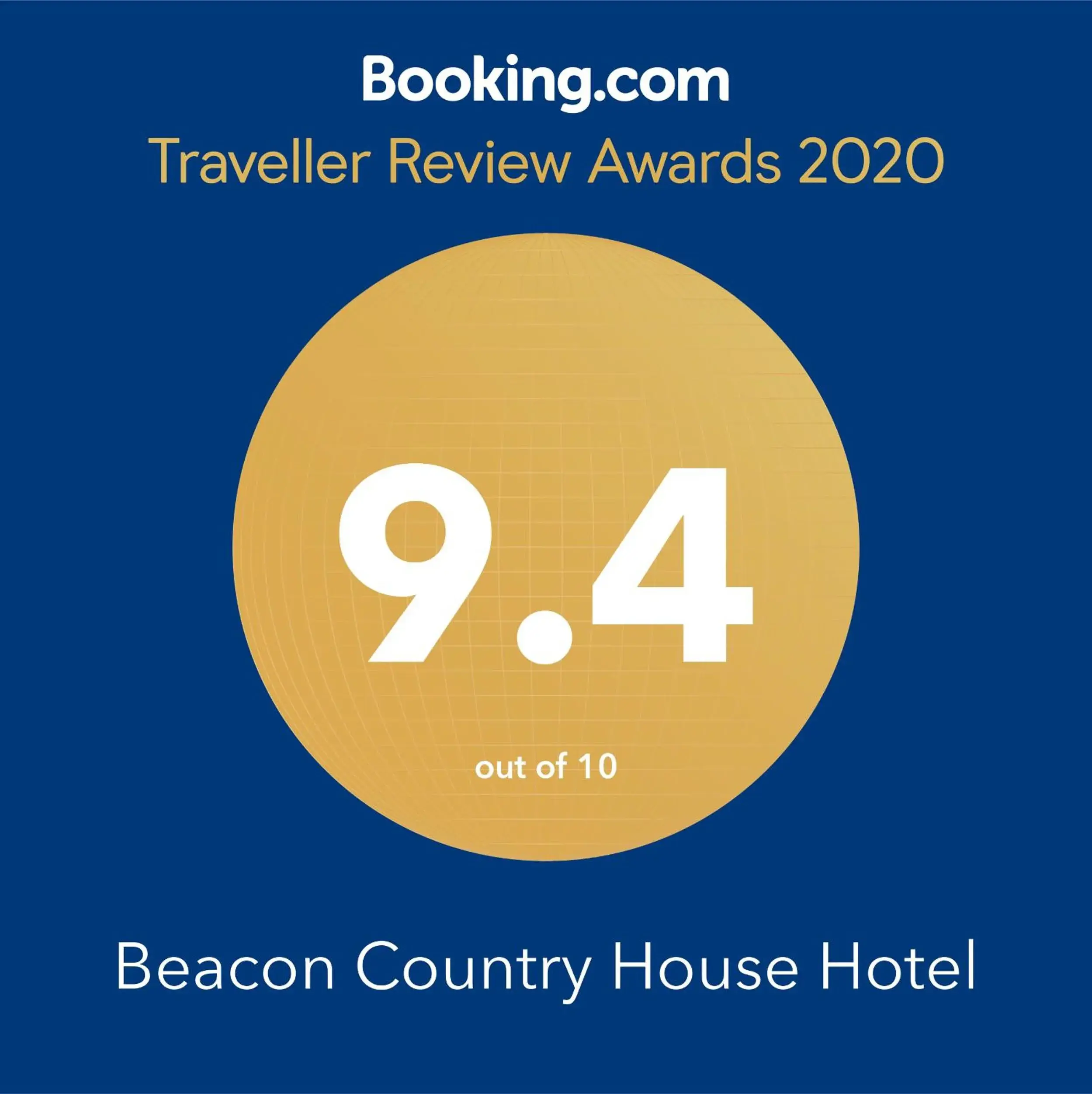 Certificate/Award in Beacon Country House Hotel & Luxury Shepherd Huts