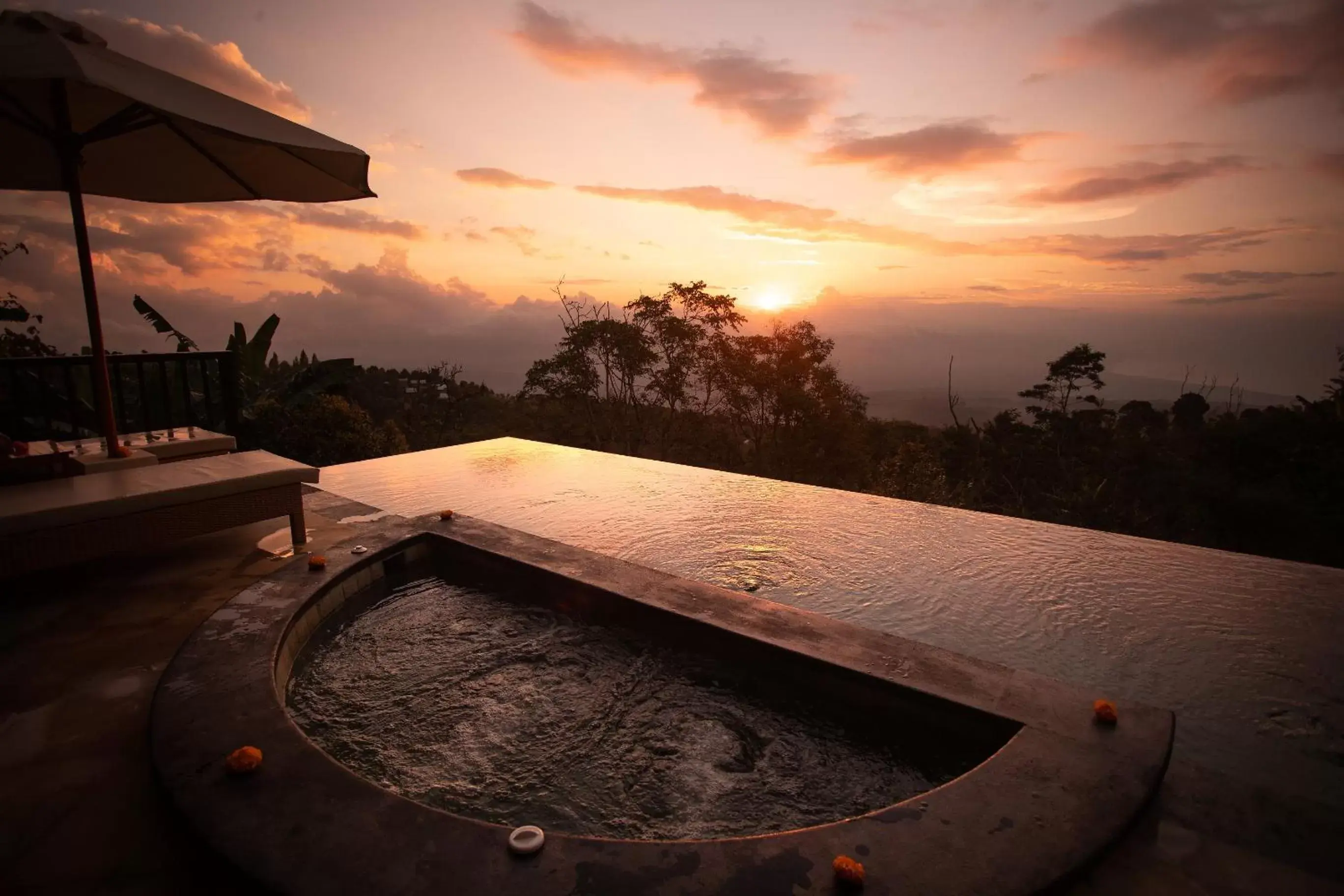 Pool view in Munduk Moding Plantation Nature Resort & Spa