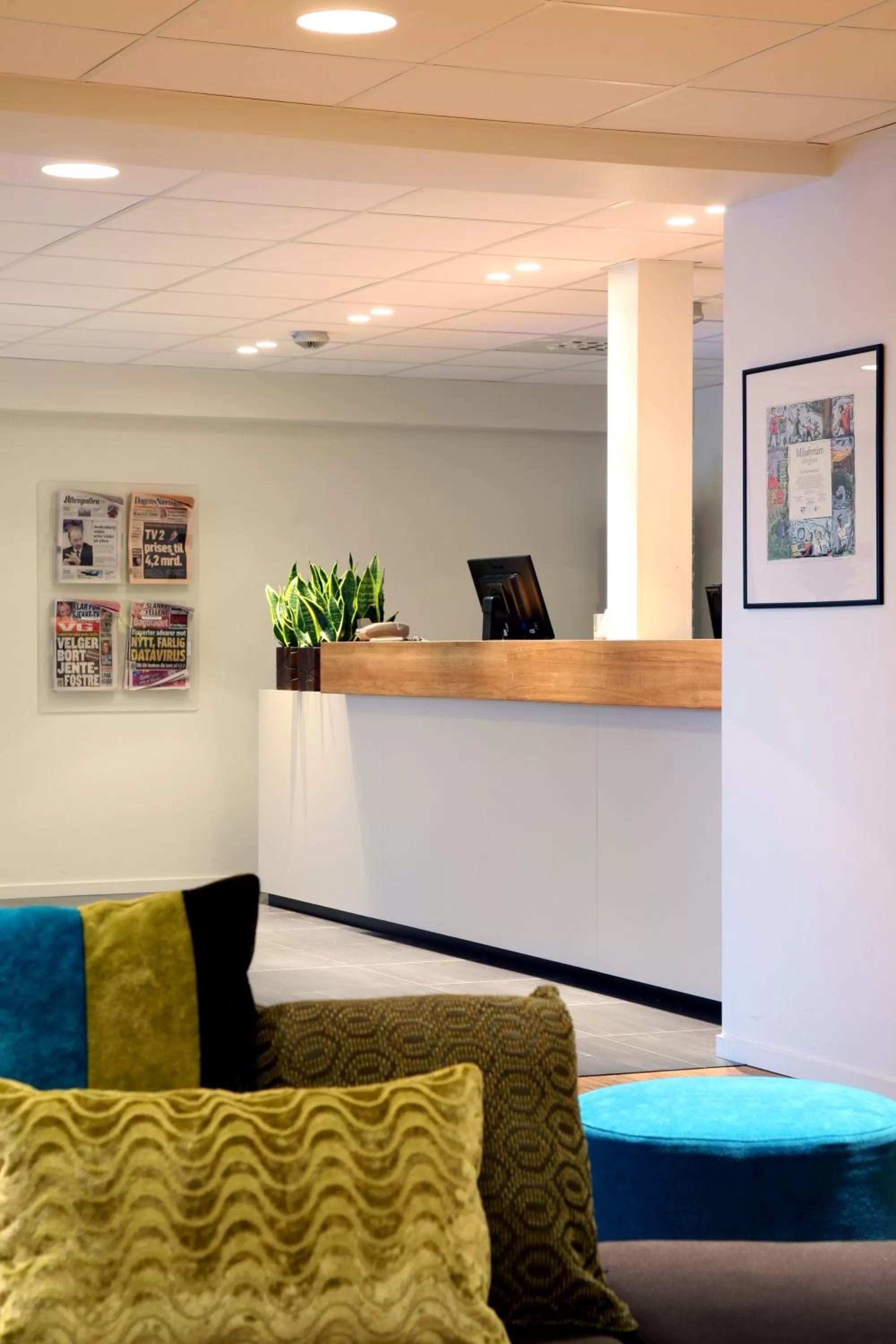 Lobby or reception in Thon Hotel Brønnøysund