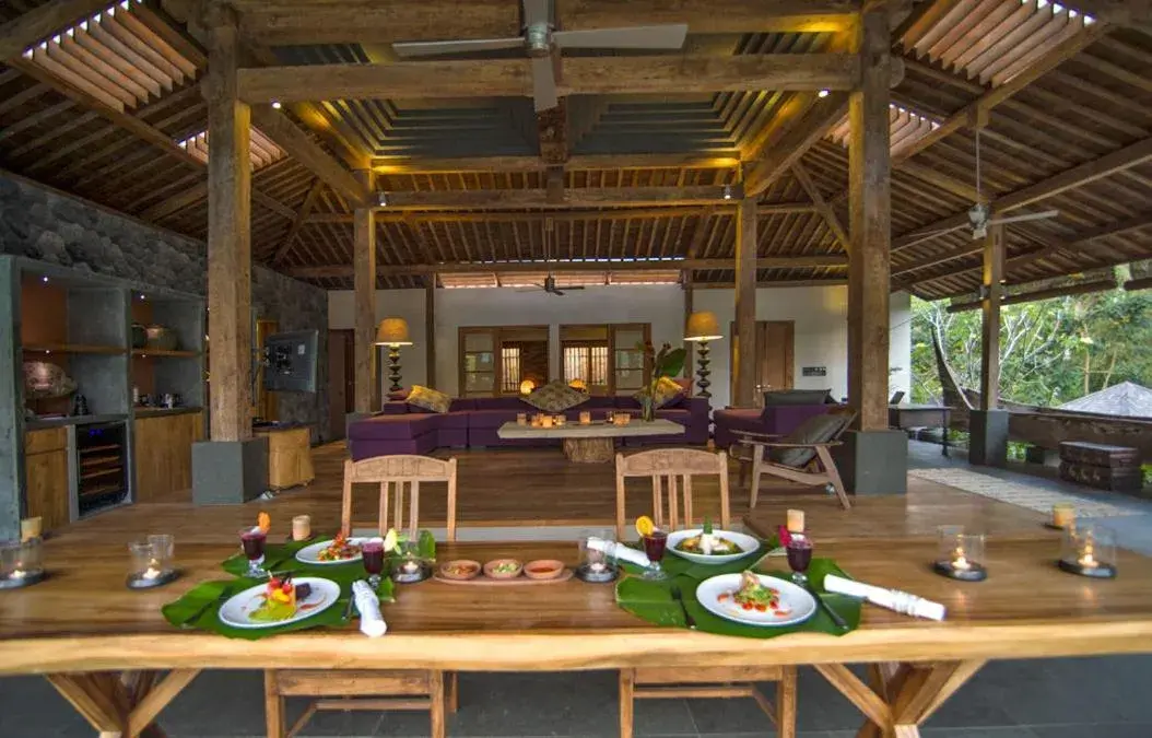 Seating area in The Purist Villas & Spa Ubud