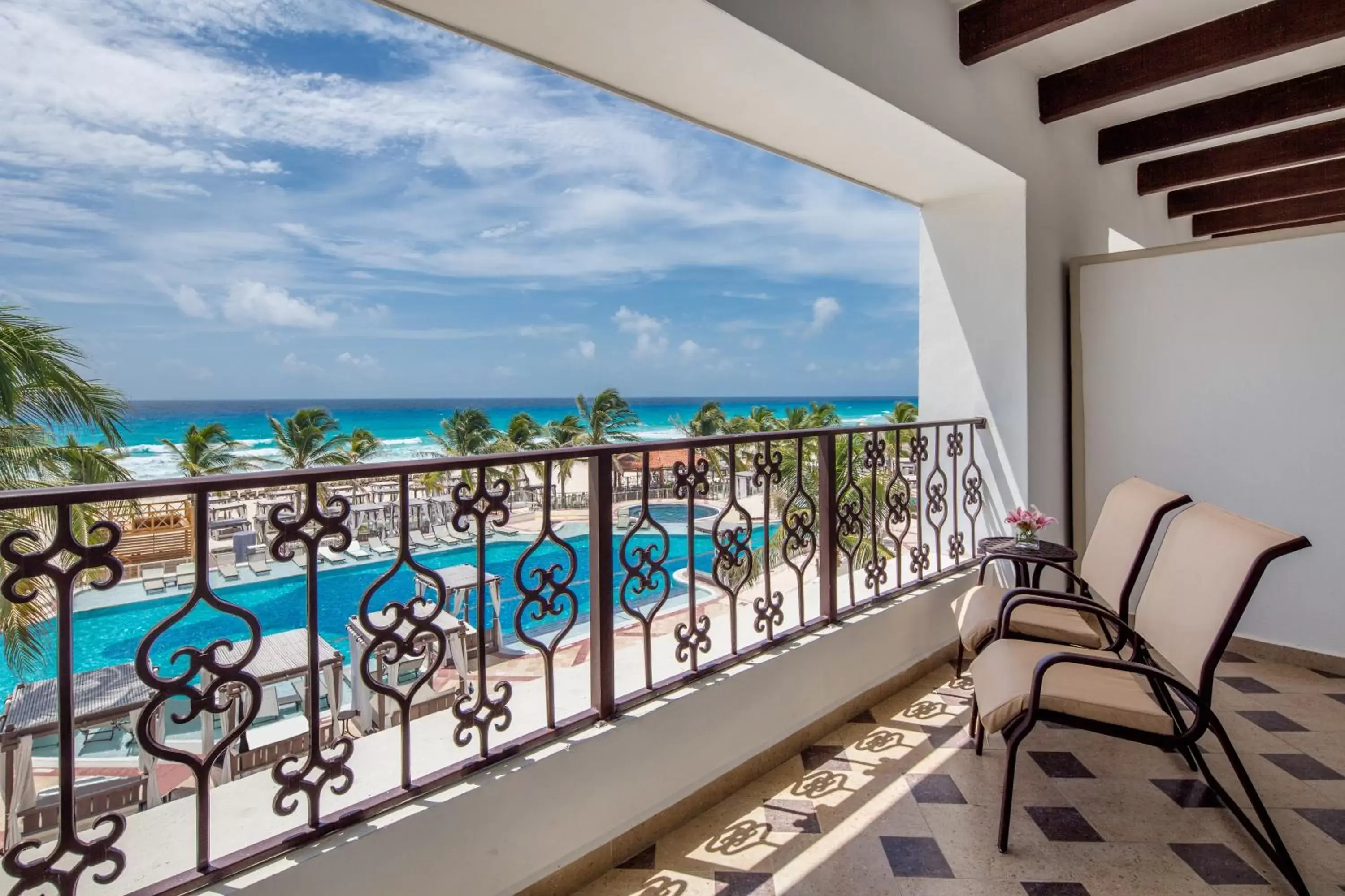 Balcony/Terrace, Pool View in Hyatt Zilara Cancun - All Inclusive - Adults Only
