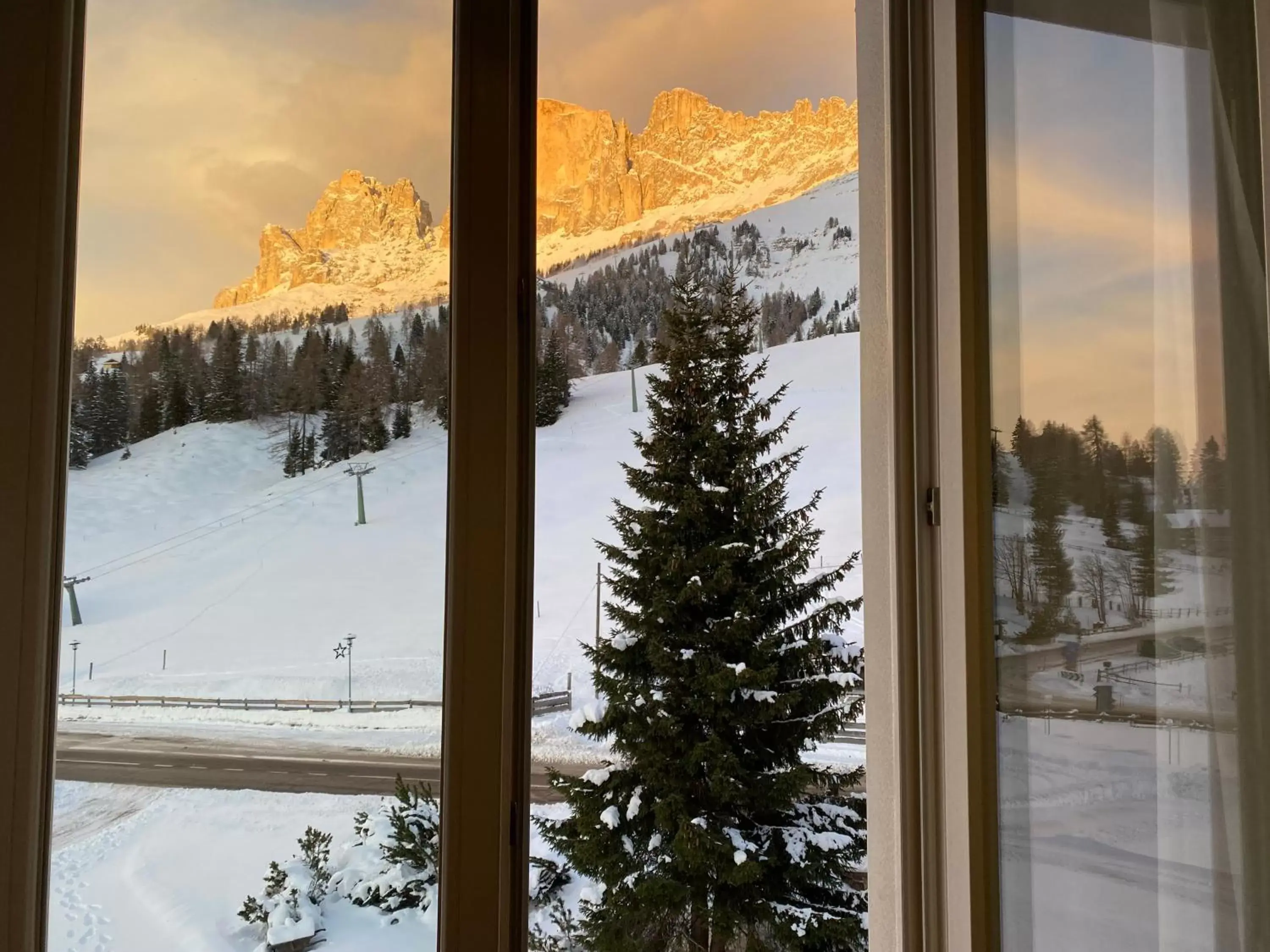 View (from property/room), Winter in Hotel Castel Latemar