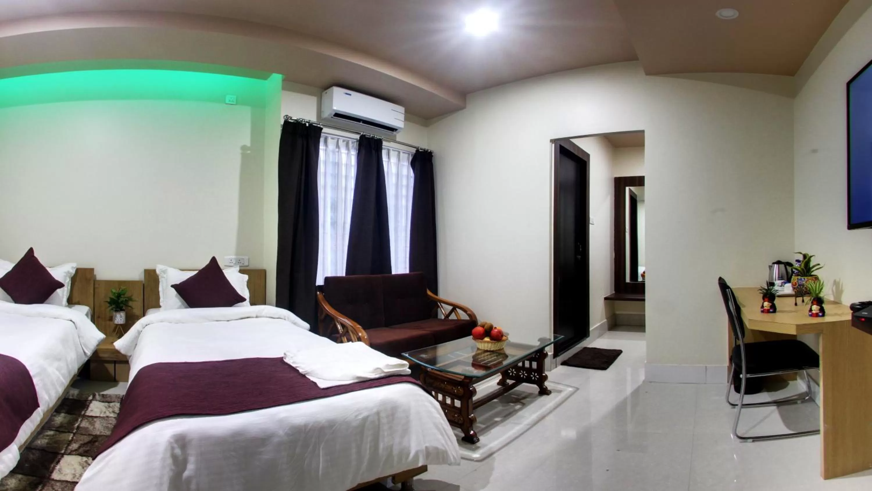 Bed in Bharalu Residency