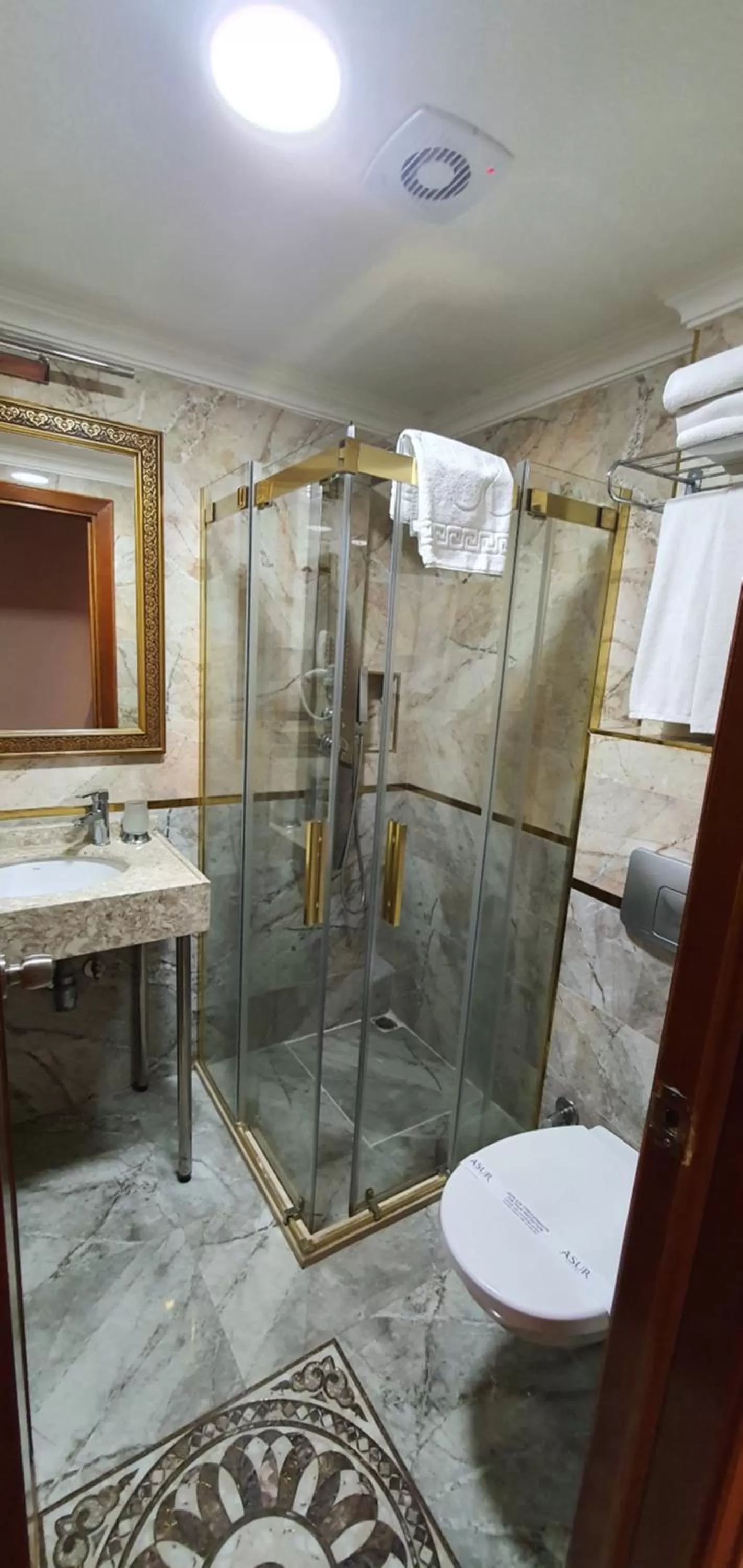 Shower in Asur Hotel