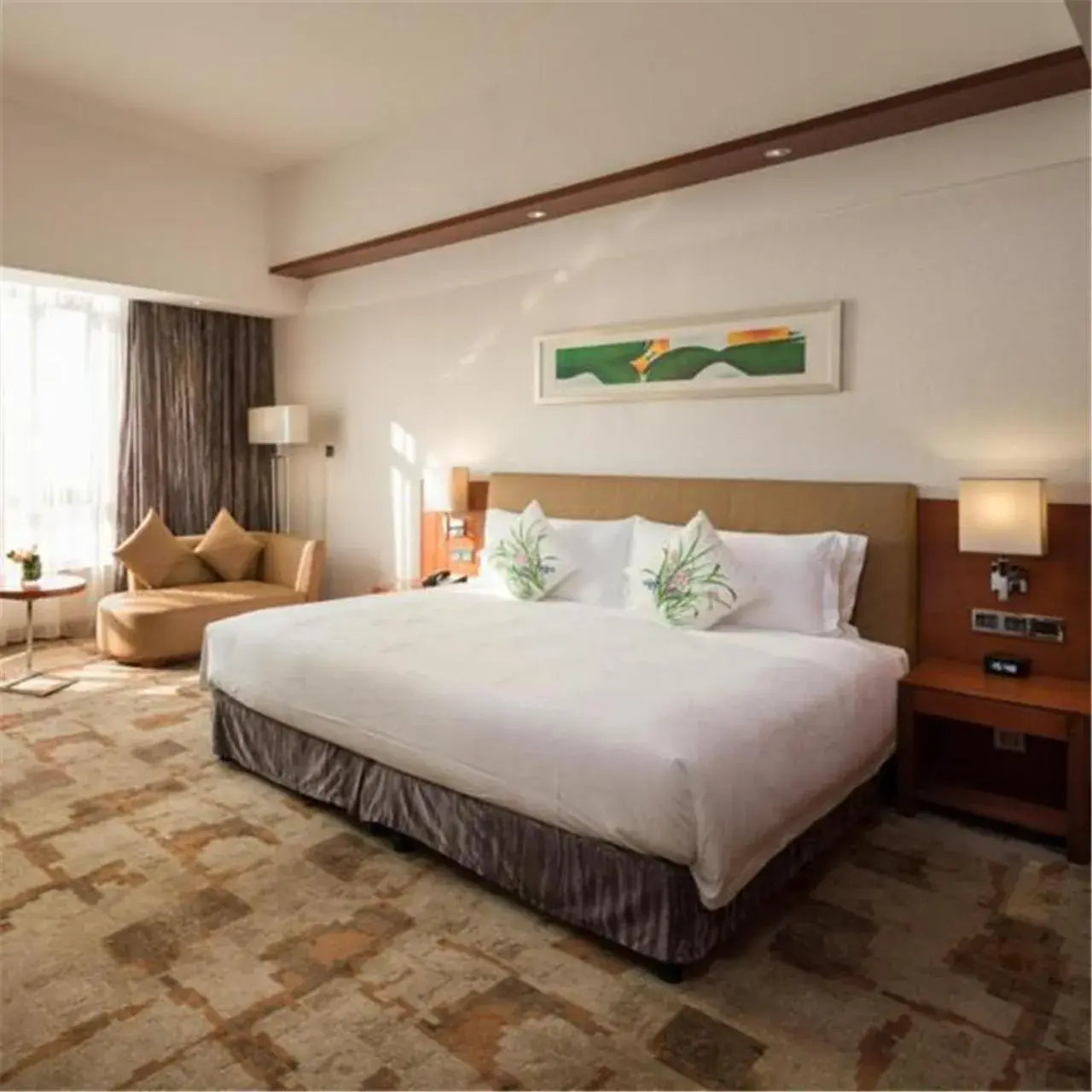 Bed in Cinese Hotel Dongguan Shijie