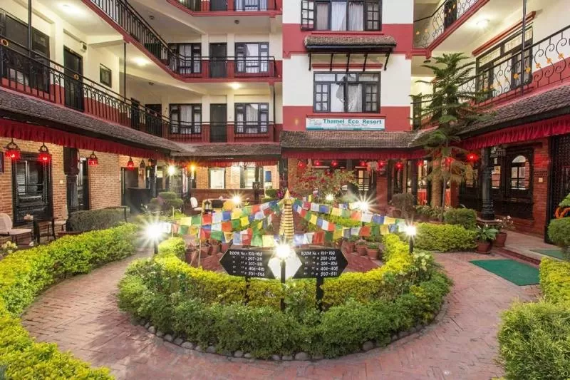 Garden view in Thamel Eco Resort