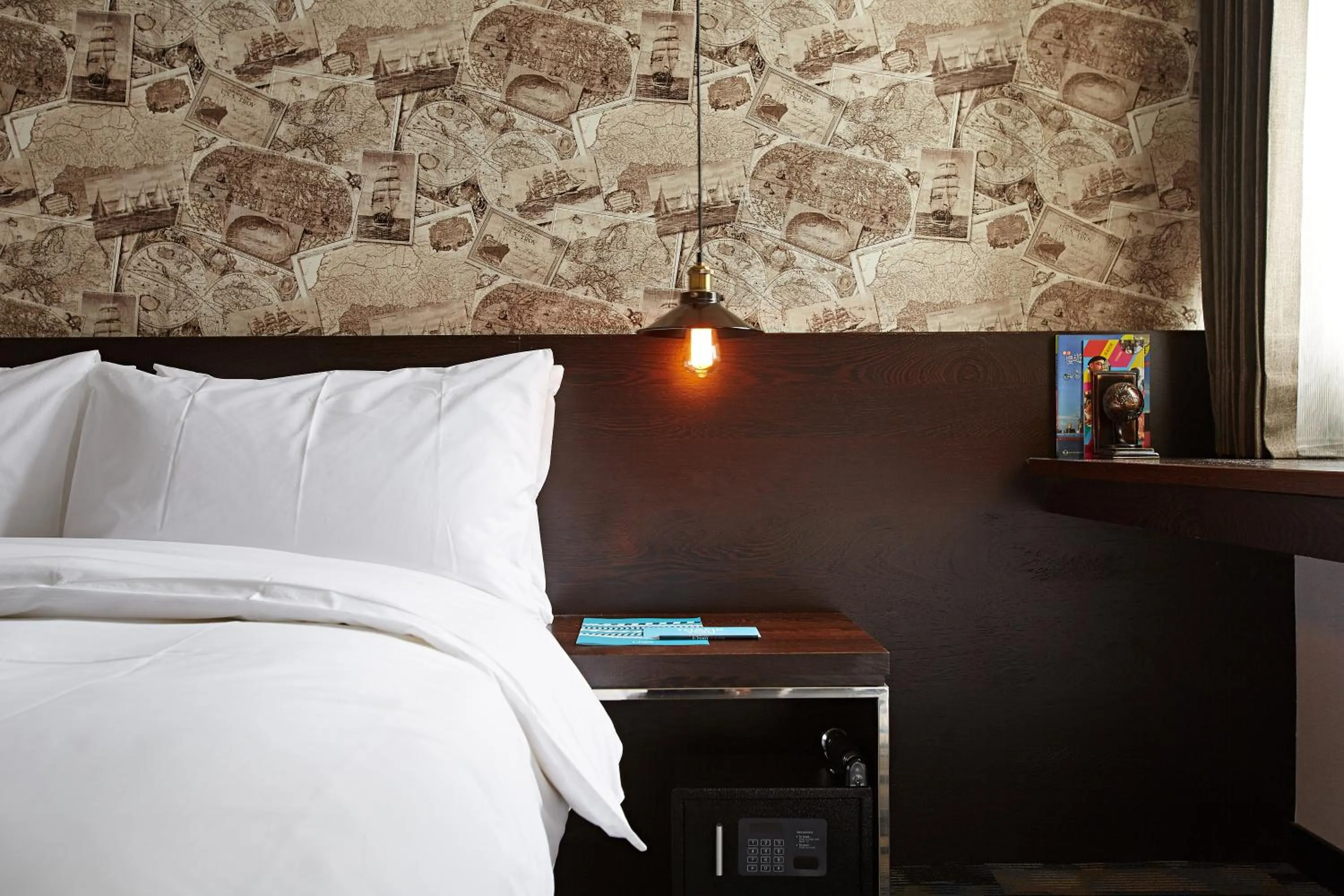 Decorative detail, Bed in Khan Hotel