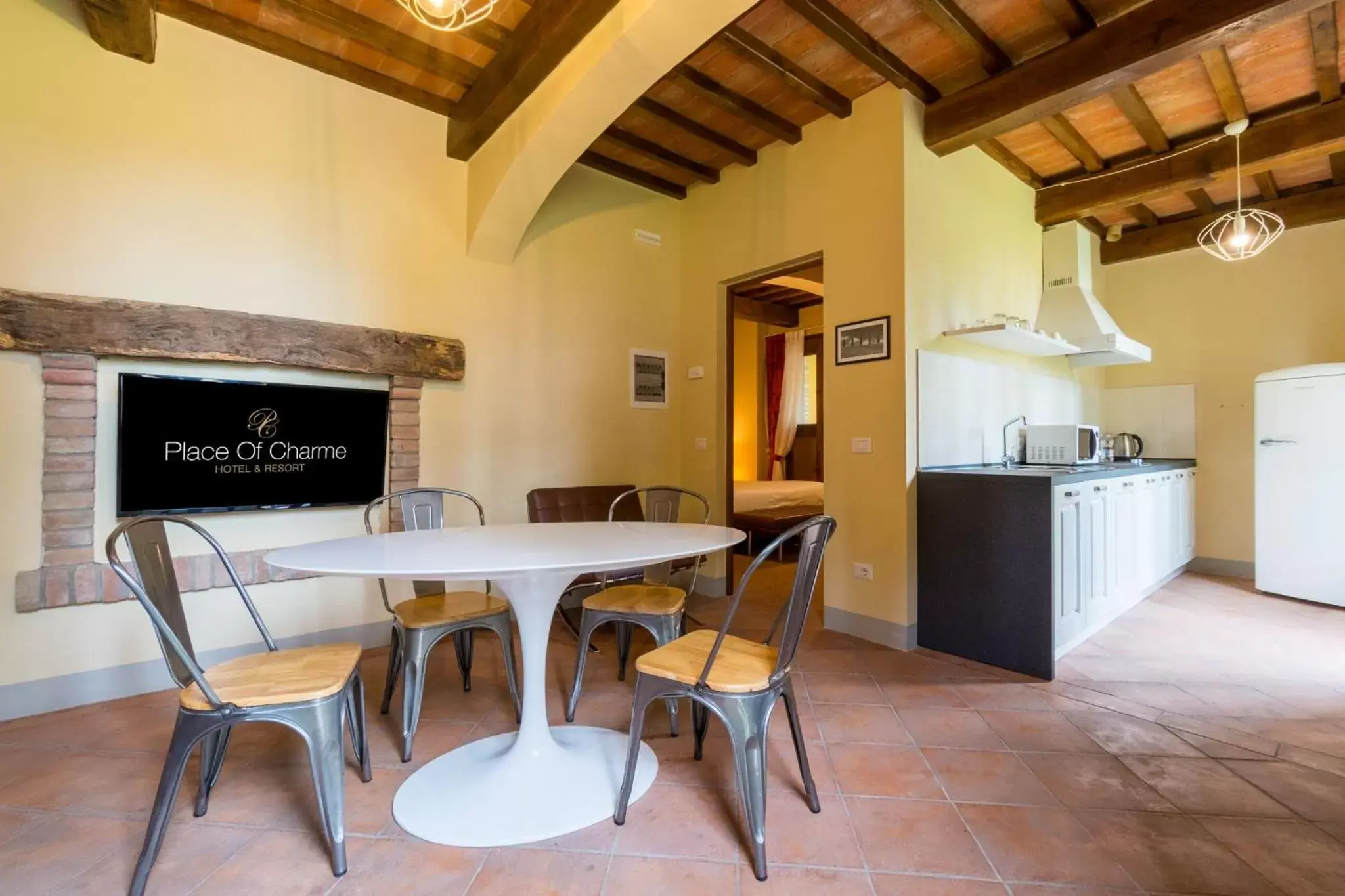 Living room, Dining Area in Boccioleto Resort