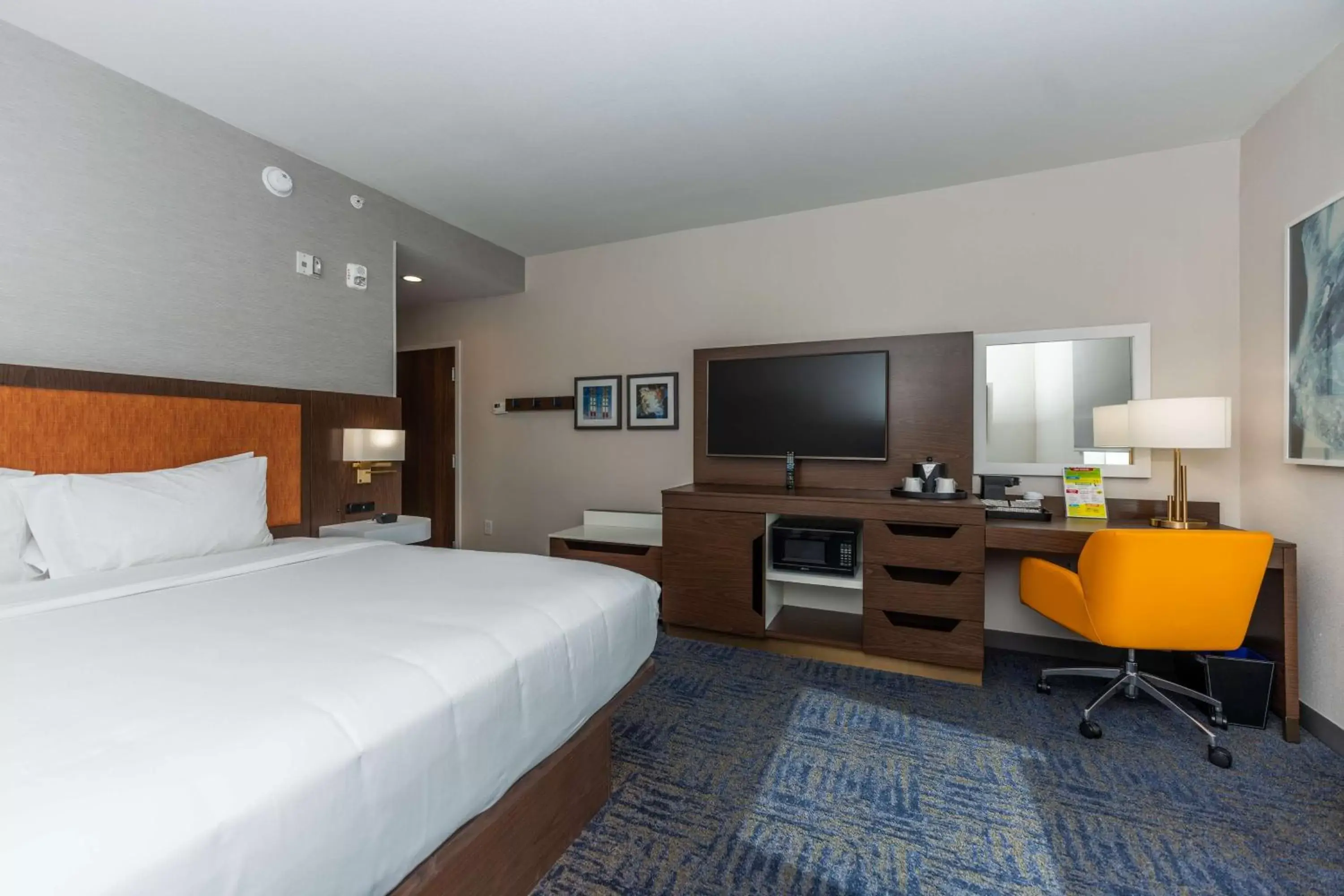 Bedroom, TV/Entertainment Center in Hampton Inn & Suites Sugar Land, Tx