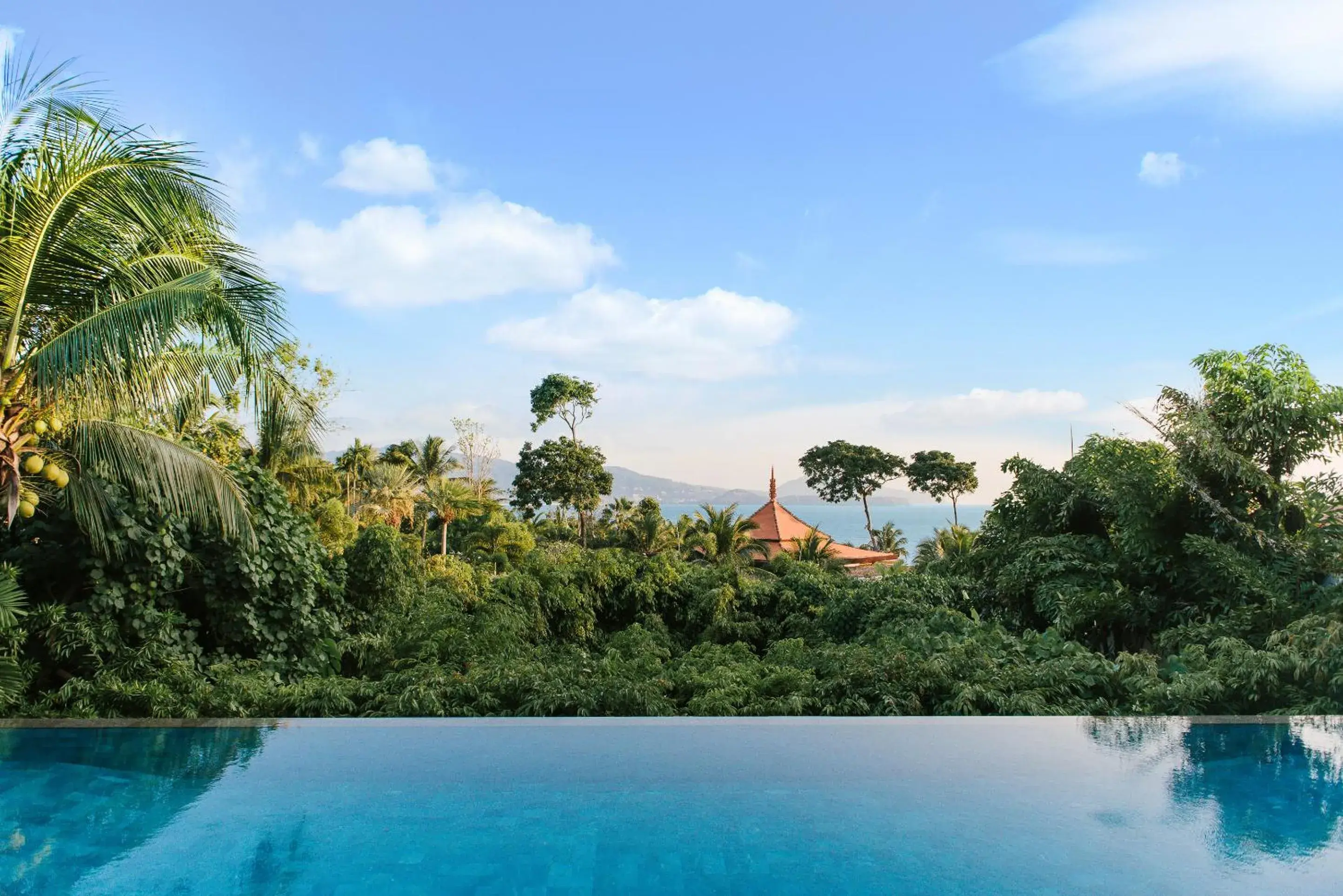 Swimming pool in Trisara Villas & Residences Phuket Swimming pool in Trisara Villas & Residences Phuket