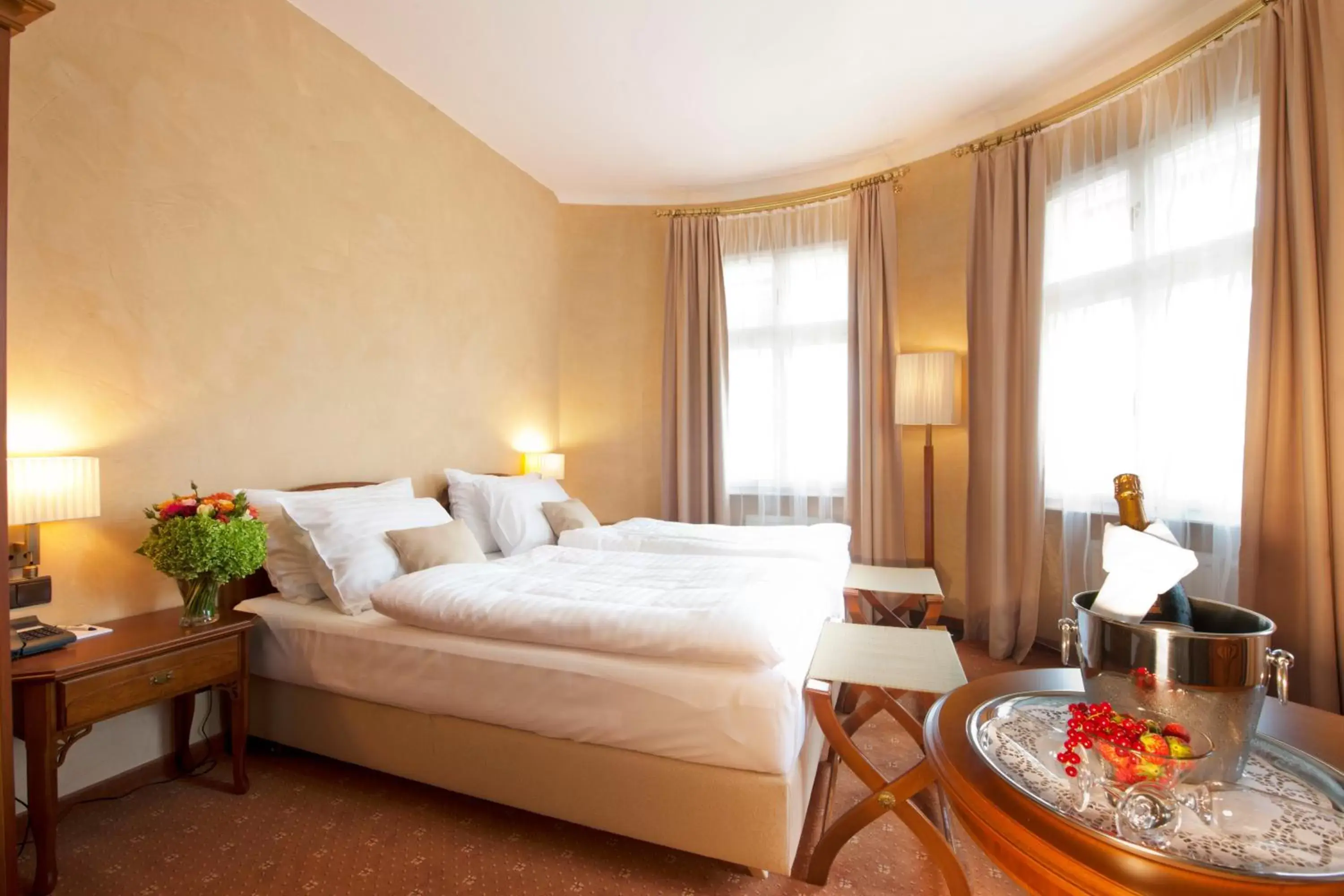 Bedroom, Bed in Hotel Sacher Baden