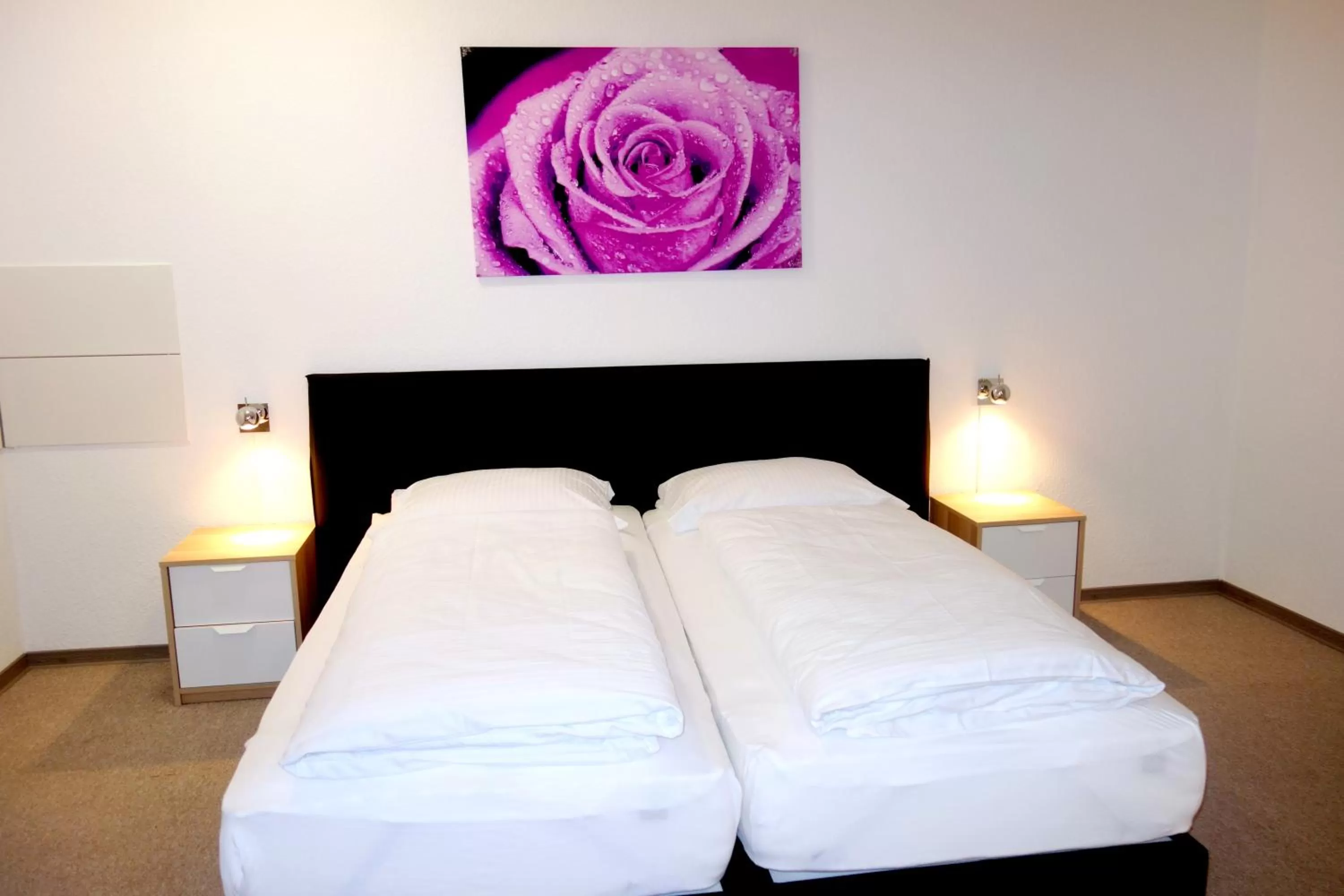 Property building, Bed in Budget Hotel Ludwigshafen