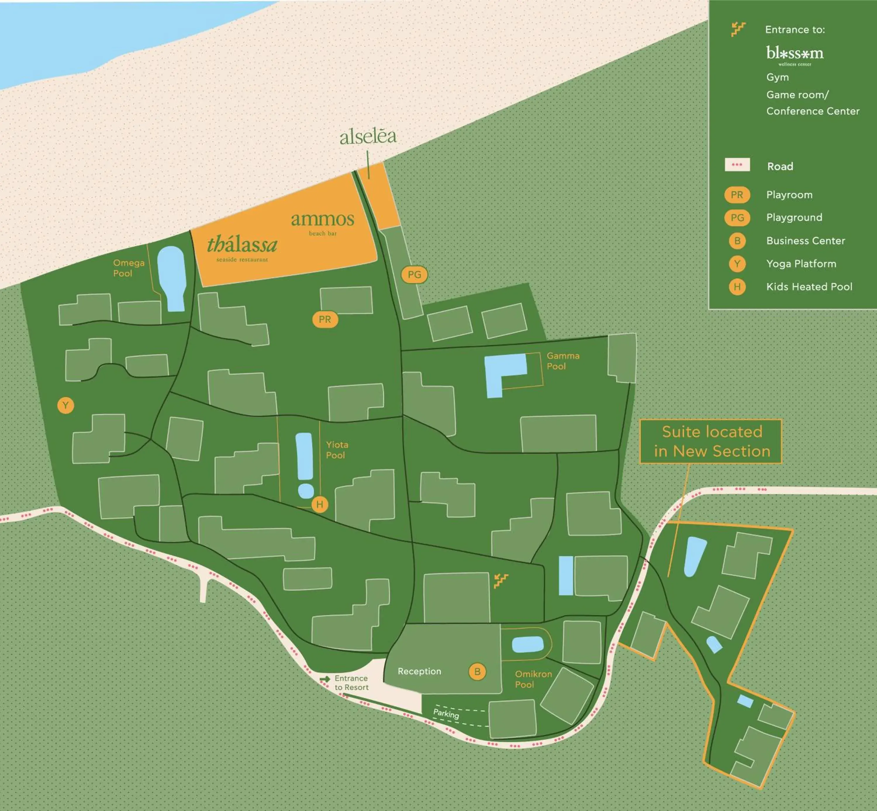 Property building, Floor Plan in Parga Beach Resort