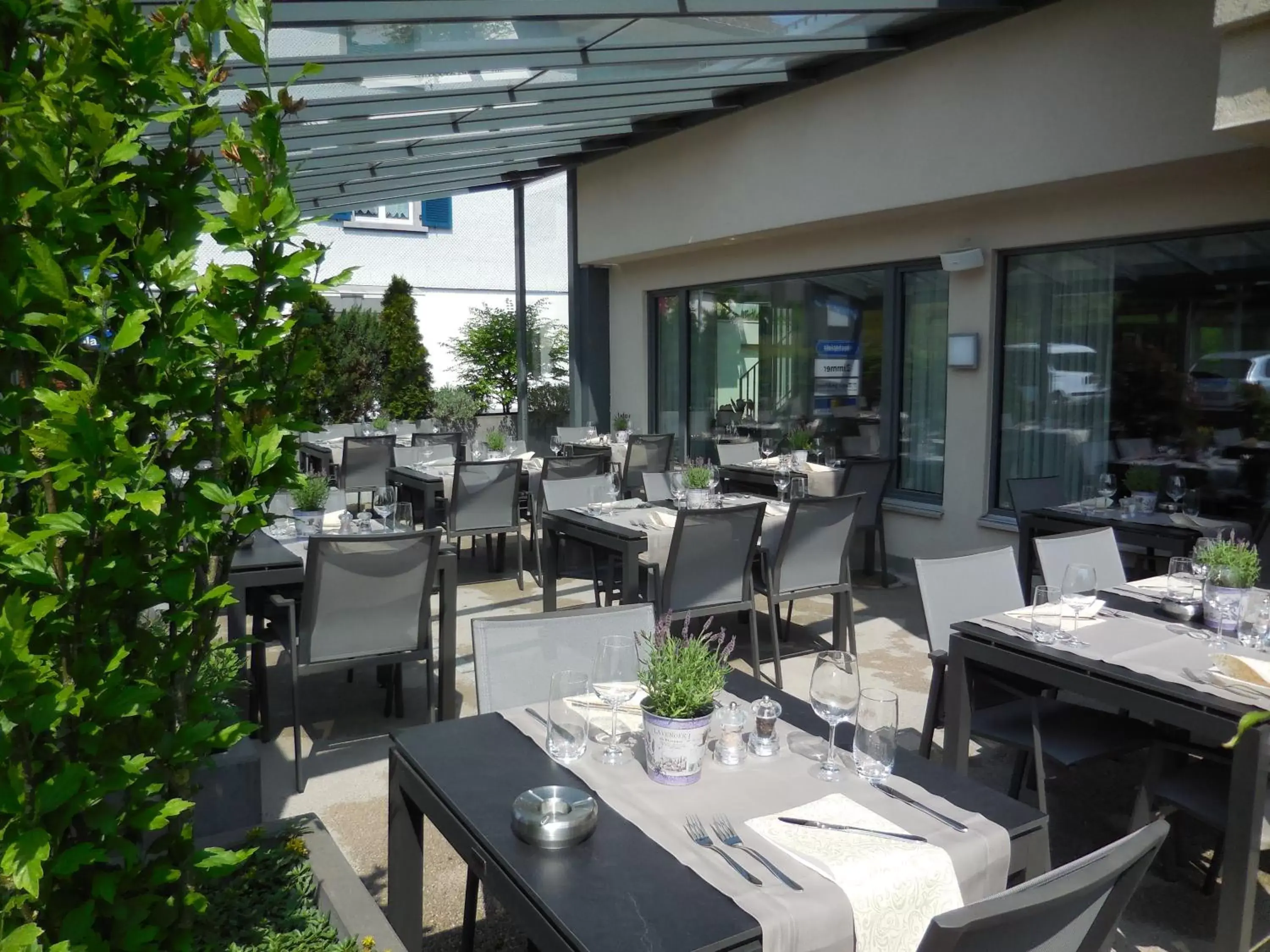 Balcony/Terrace, Restaurant/Places to Eat in Hotel Hecht