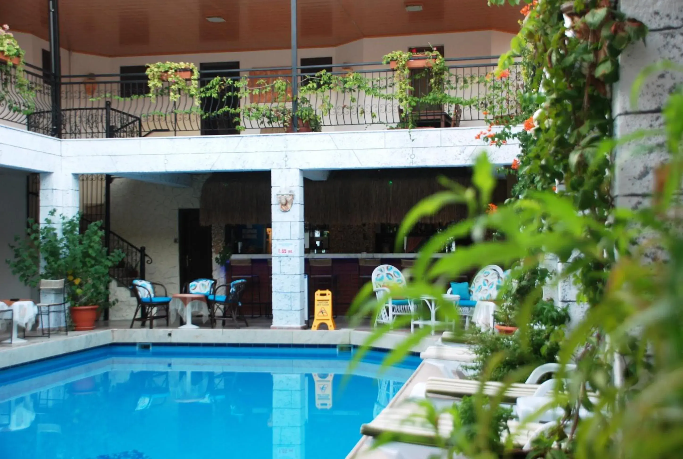 Balcony/Terrace, Swimming Pool in Han Dalyan Hotel