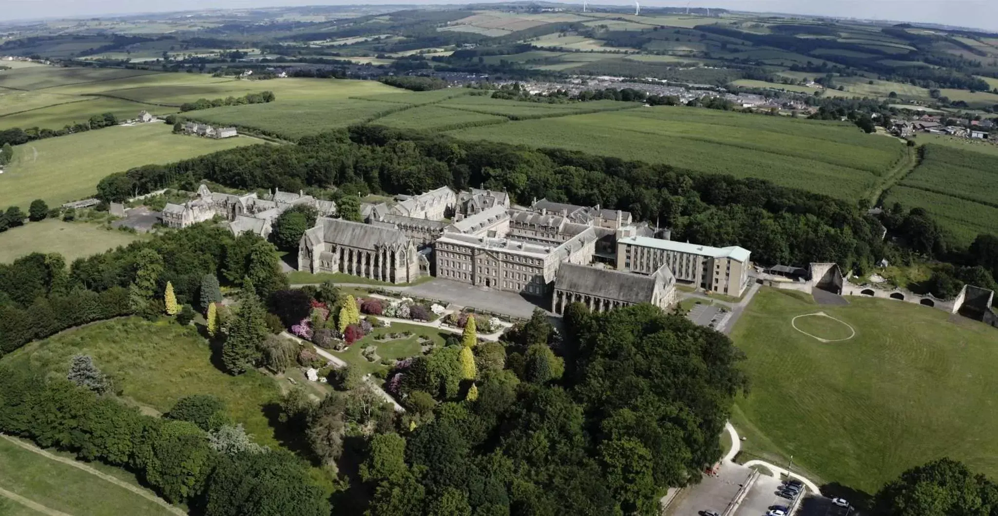 Property building, Bird's-eye View in Ushaw Historic House, Chapels & Gardens
