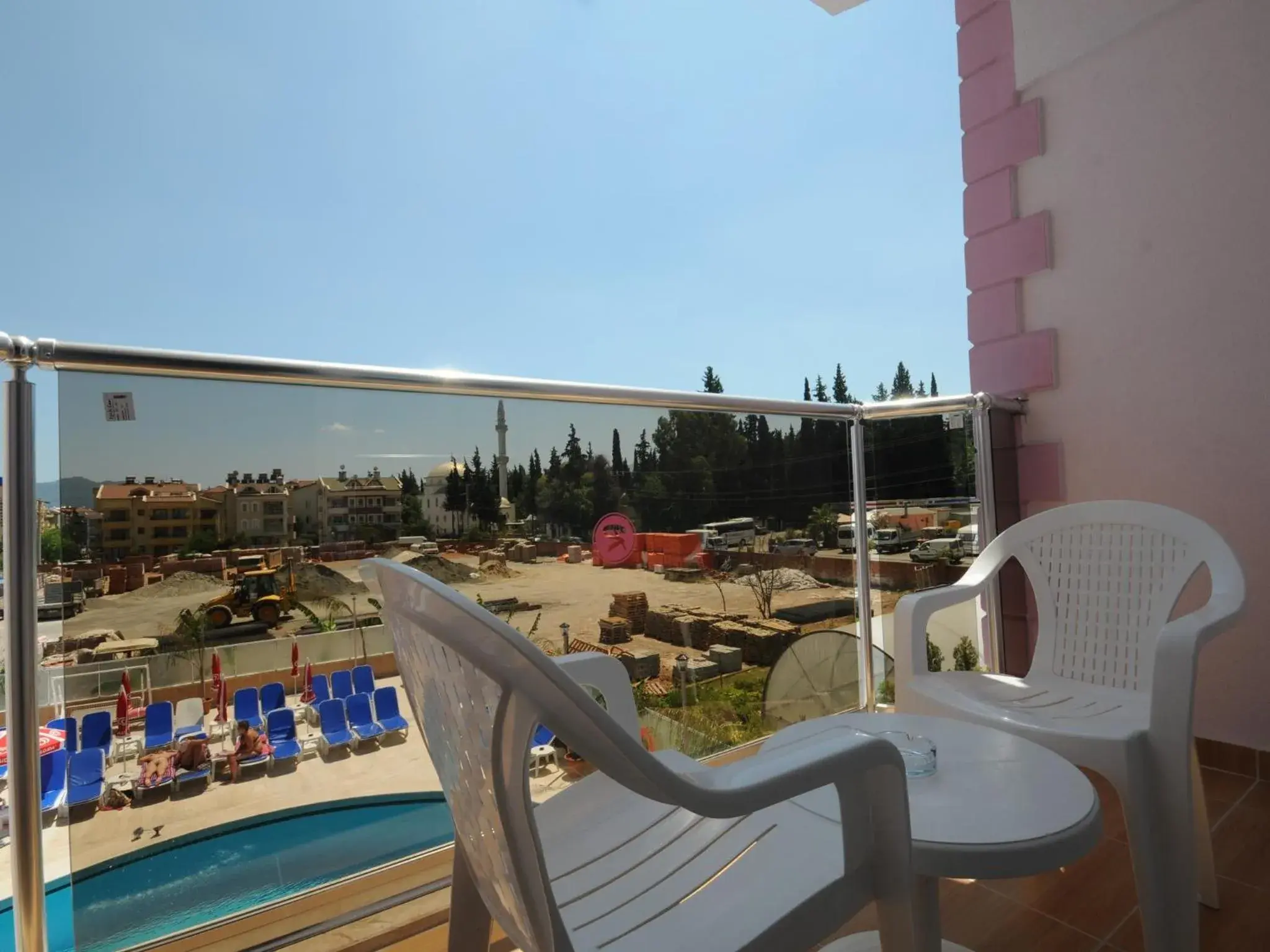 Balcony/Terrace, Pool View in Rosy Hotel Marmaris