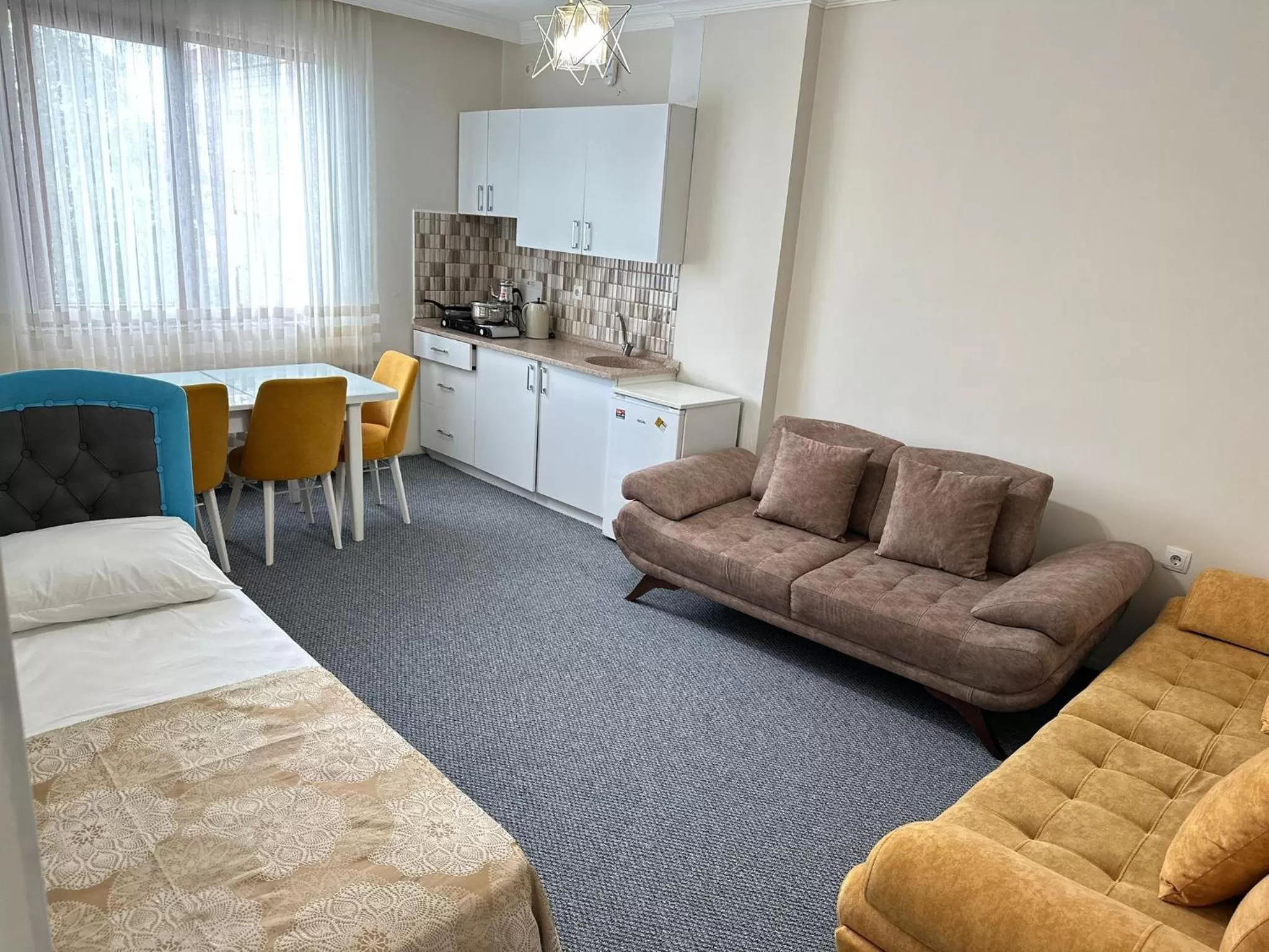 Seating Area in Bikka&Asell Suite Hotel