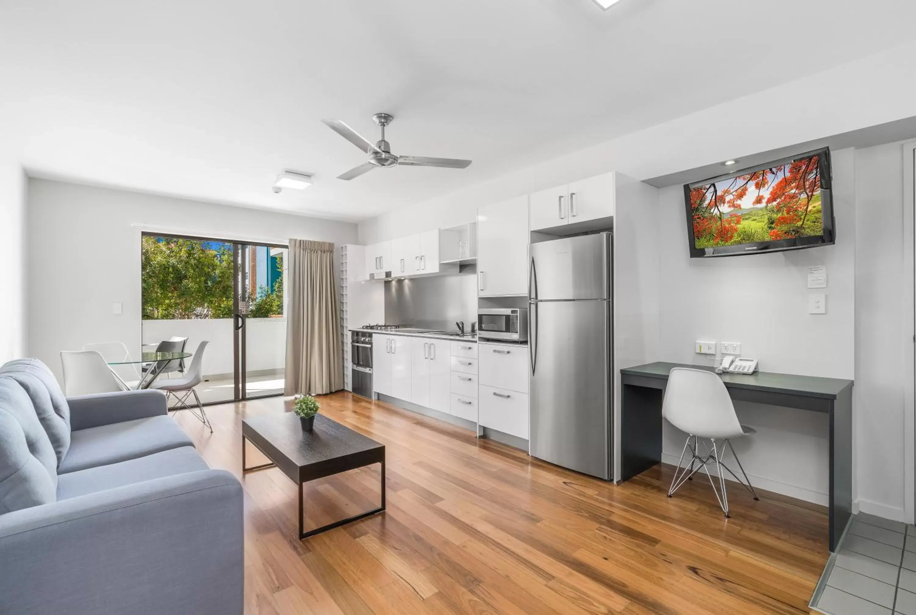 Staff, Seating Area in Essence Apartments Chermside