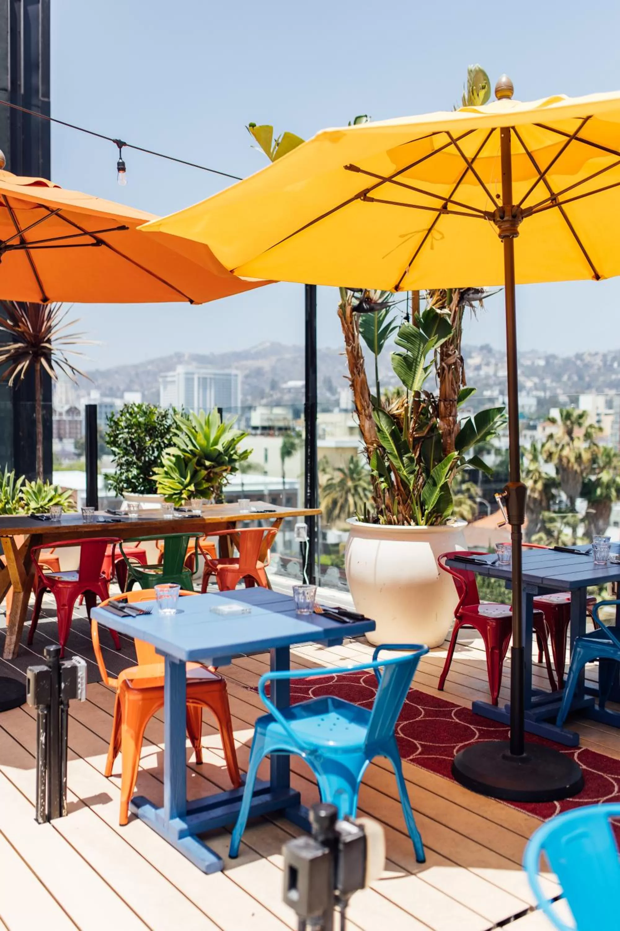 Patio in Mama Shelter Los Angeles