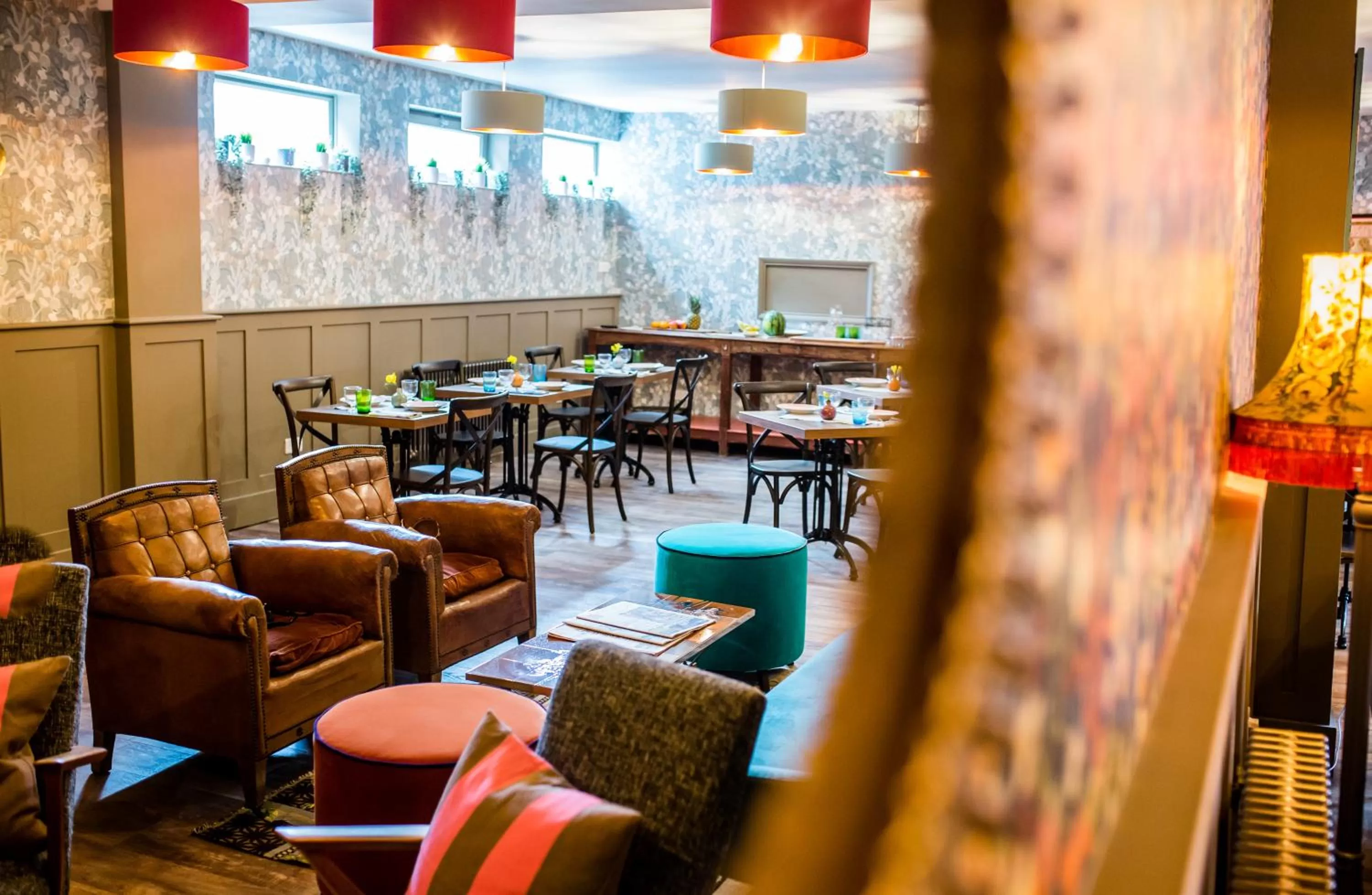 Living room in Moore House