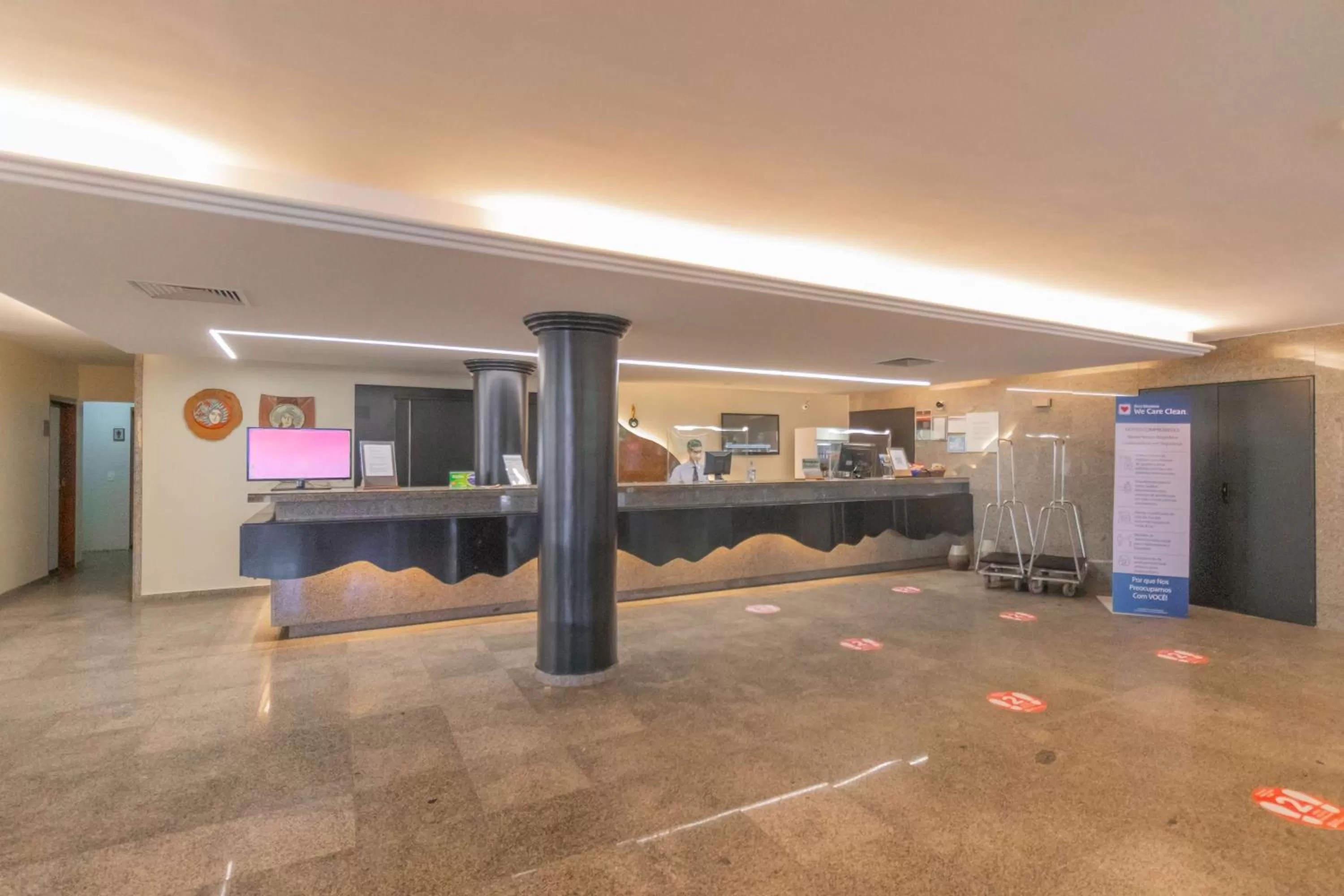 Lobby or reception in Hotel Caiçara João Pessoa