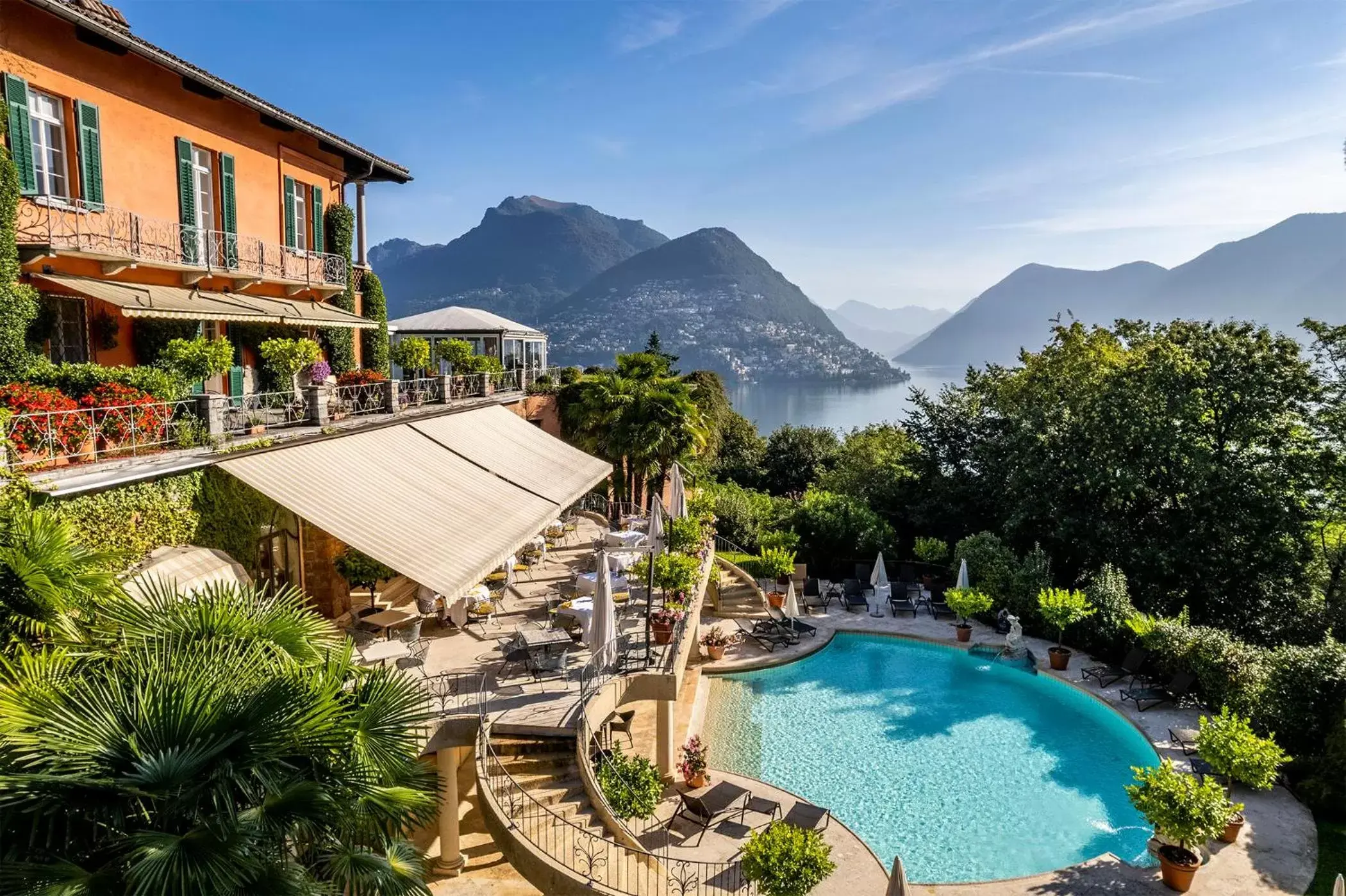 Property building, Pool View in Villa Principe Leopoldo - Ticino Hotels Group