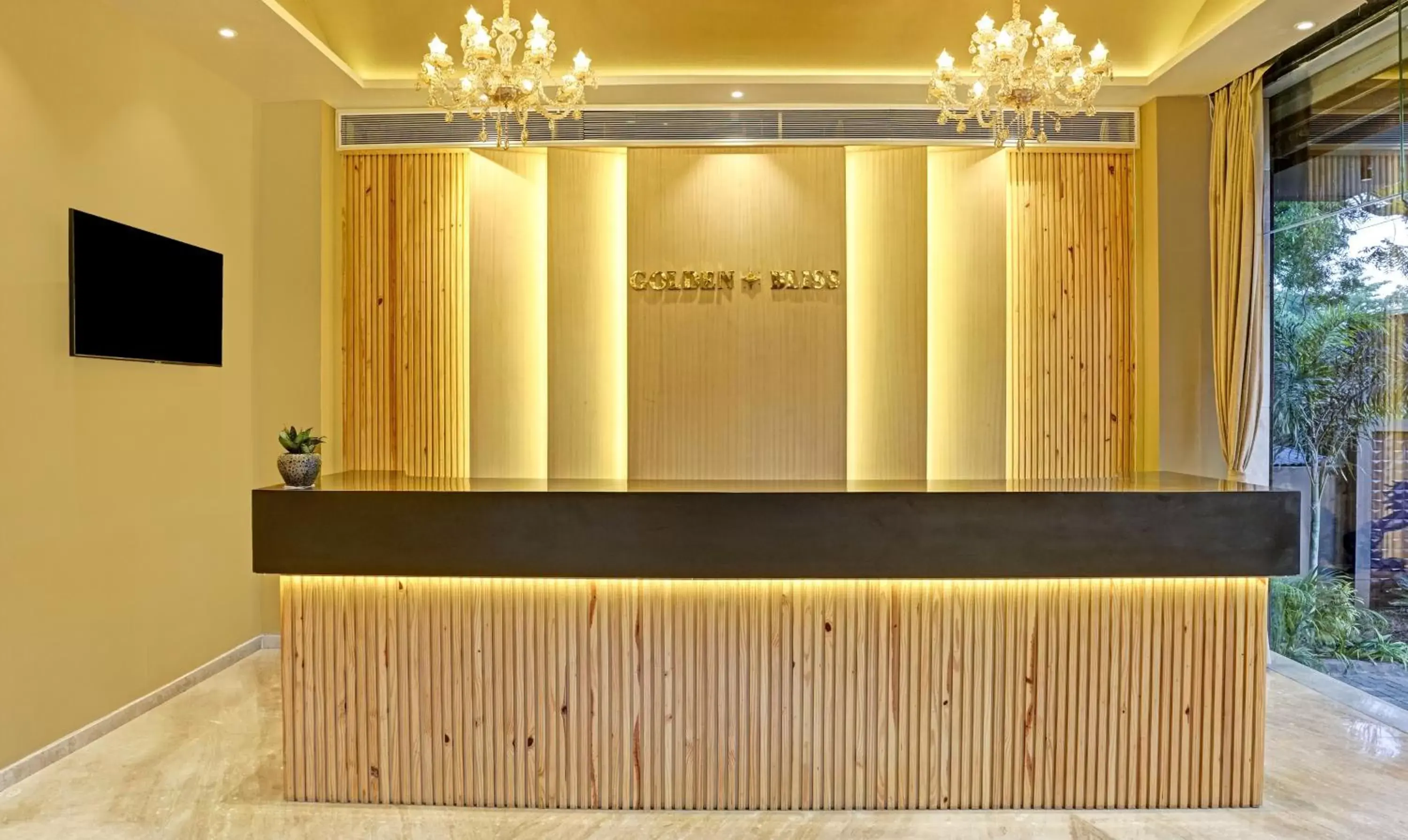 Lobby or reception in Treebo Premium Golden Bliss Trimurti Nagar Square Lobby or reception in Treebo Premium Golden Bliss Trimurti Nagar Square
