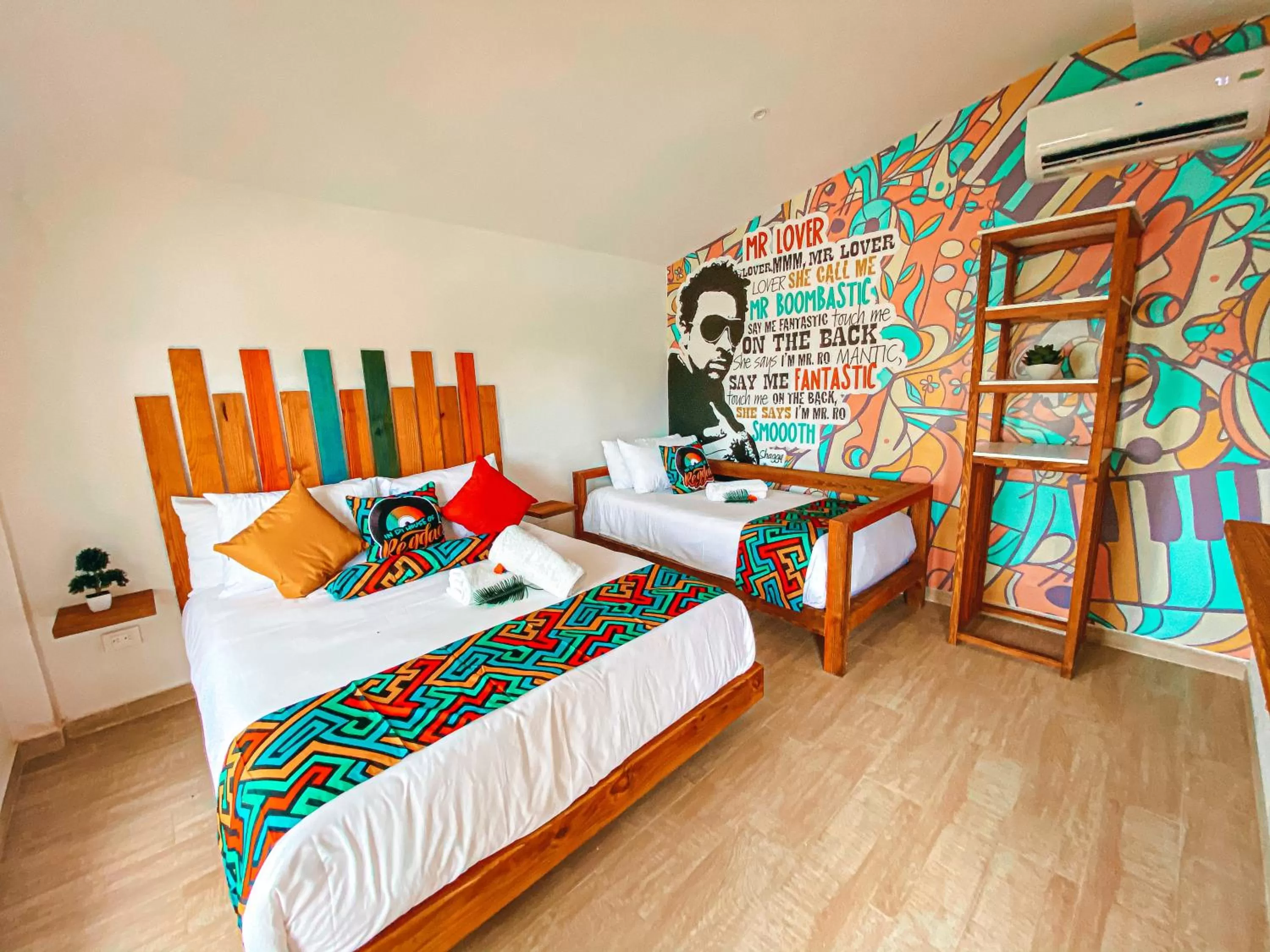 Bedroom, Bed in In Di House of Reggae Boutique