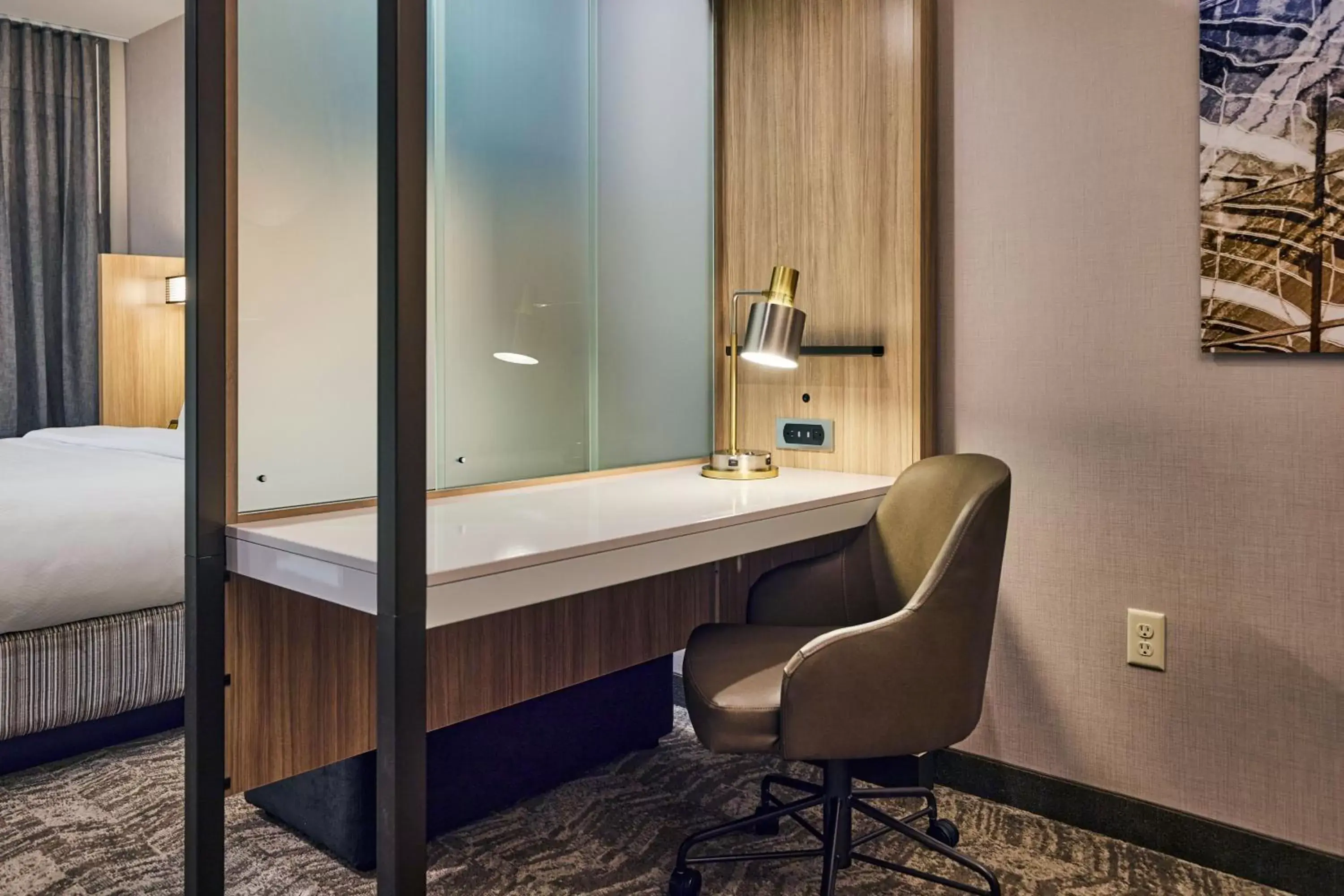 Bedroom, Bathroom in SpringHill Suites by Marriott Medford Airport