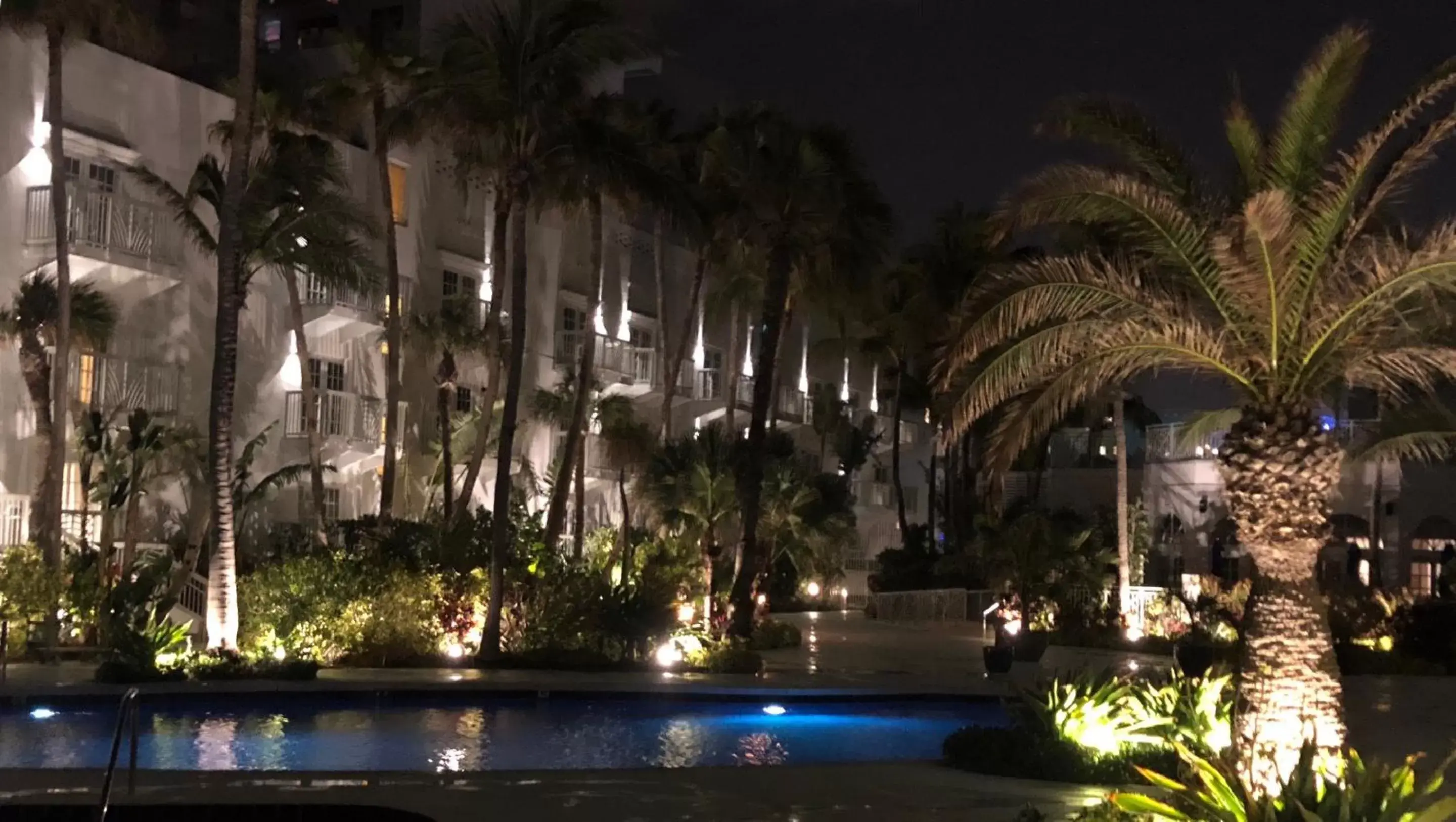 Night, Swimming Pool in The Savoy Hotel & Beach Club