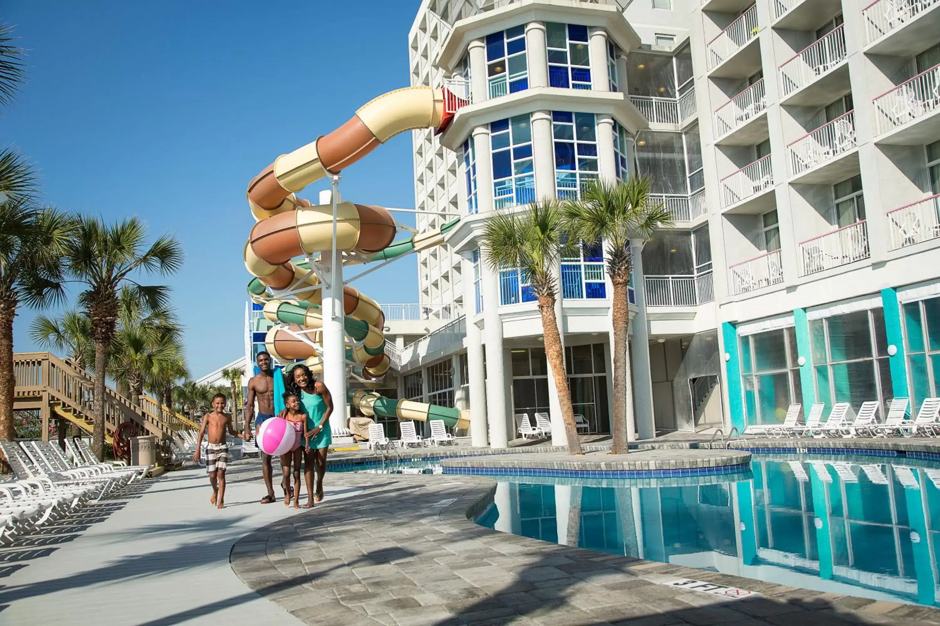 Property building, Swimming Pool in Crown Reef Beach Resort and Waterpark
