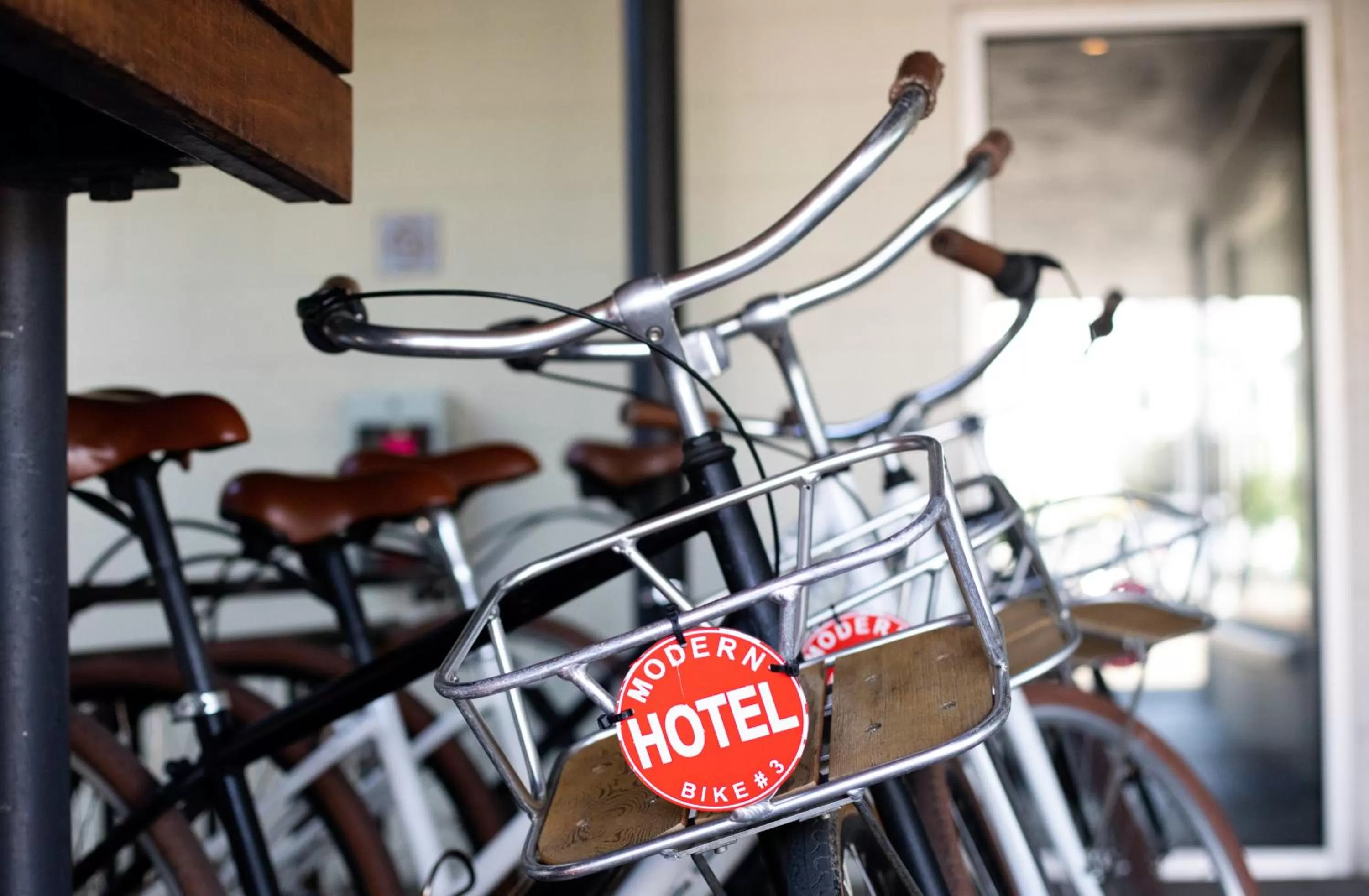 Cycling in Modern Hotel