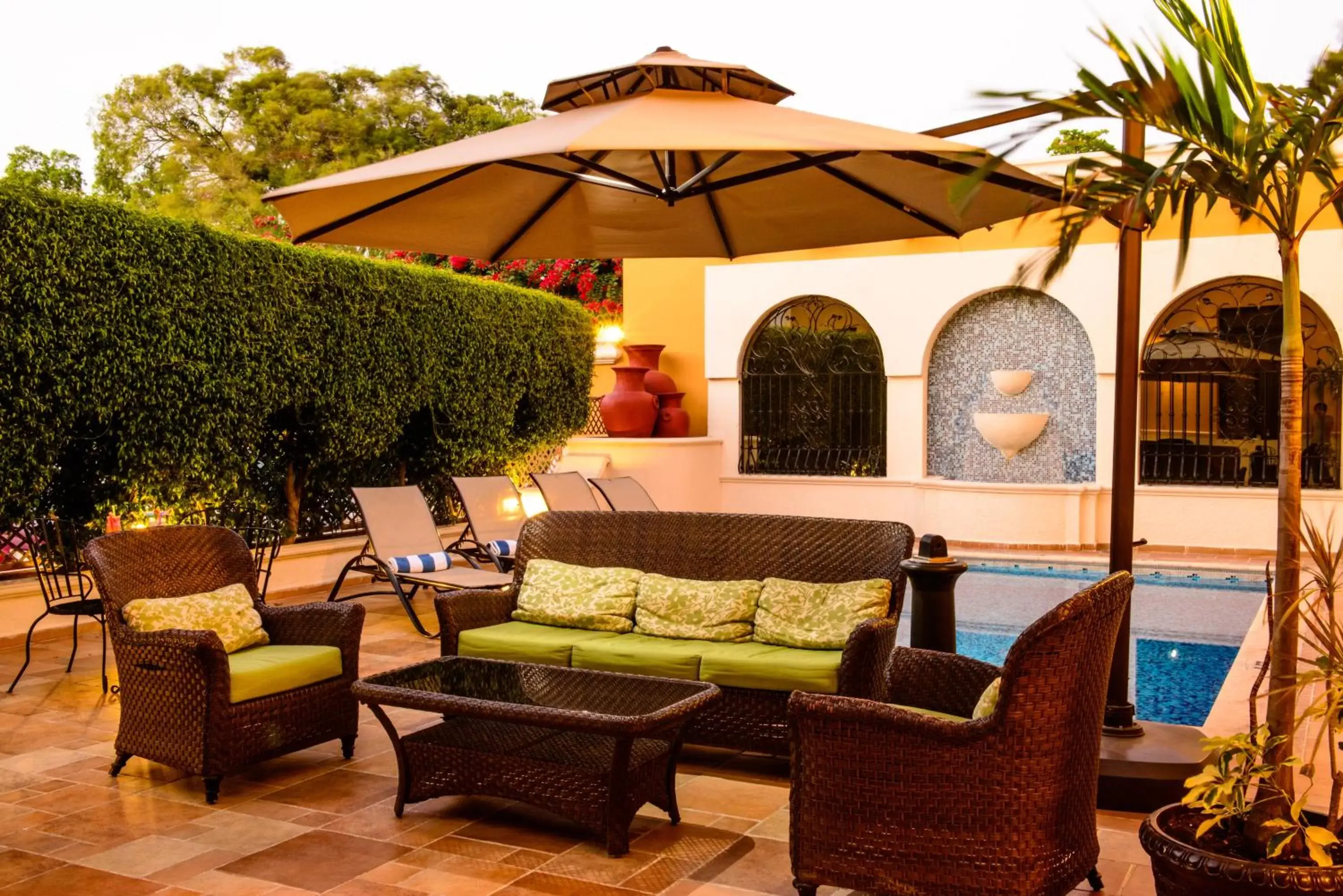 Garden, Seating Area in Hotel Plaza Campeche