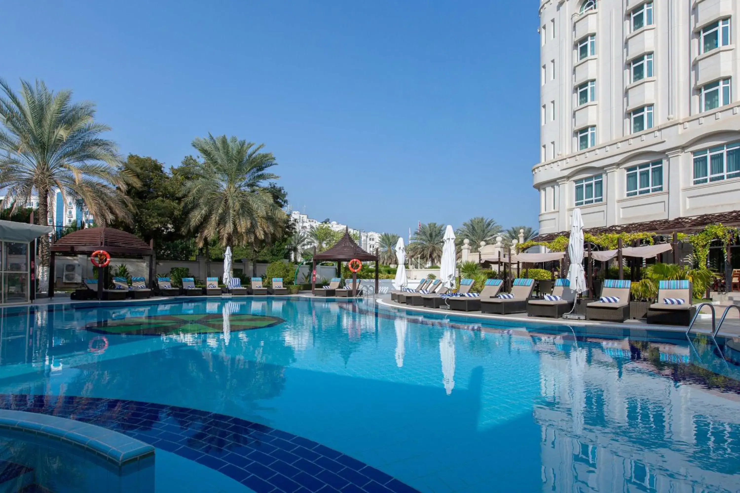 Pool view, Swimming Pool in Radisson Blu Hotel, Muscat